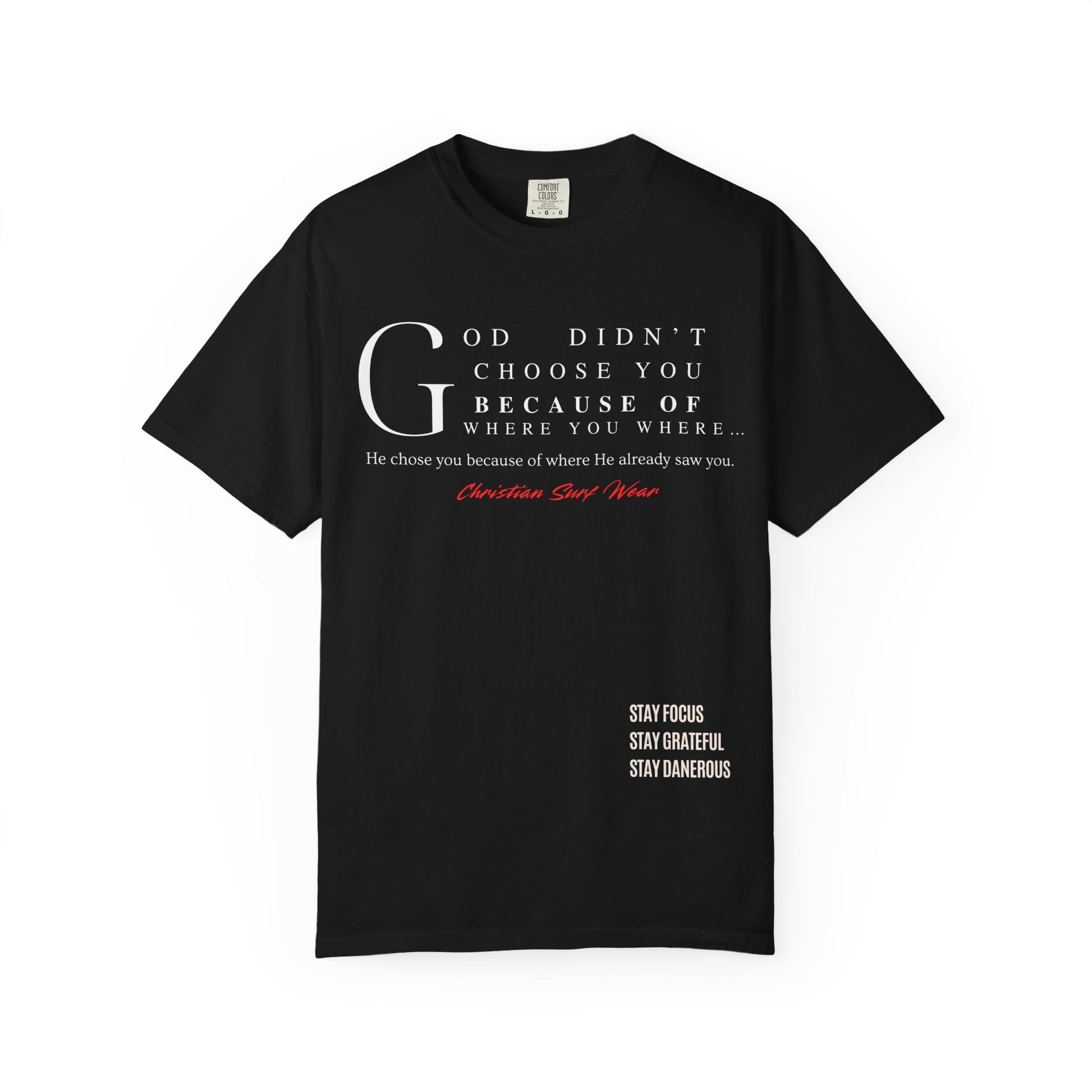 “Already Chosen” | Prophetic Surf Tee by Christian Surf Wear