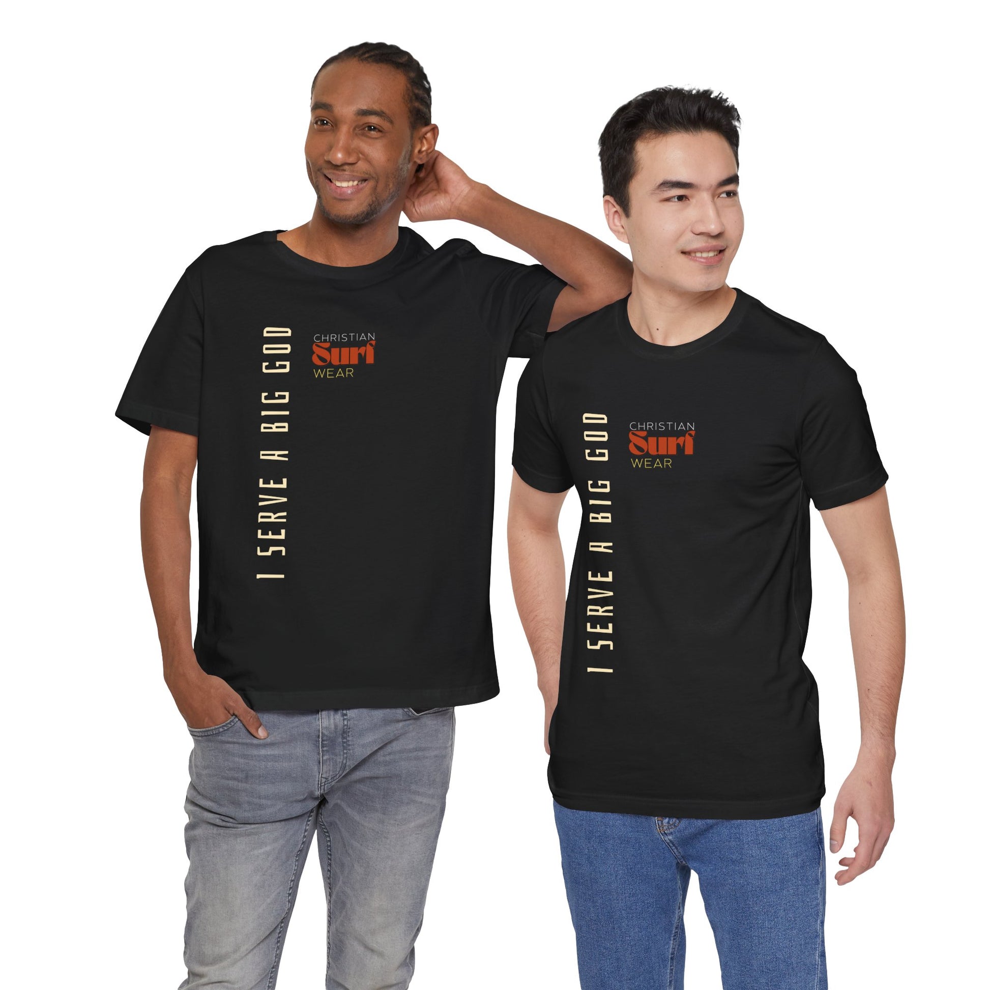 I Serve a Big God Unisex Jersey Tee, Inspirational Faith Shirt, Christian Gift, Casual Wear, Religious Apparel