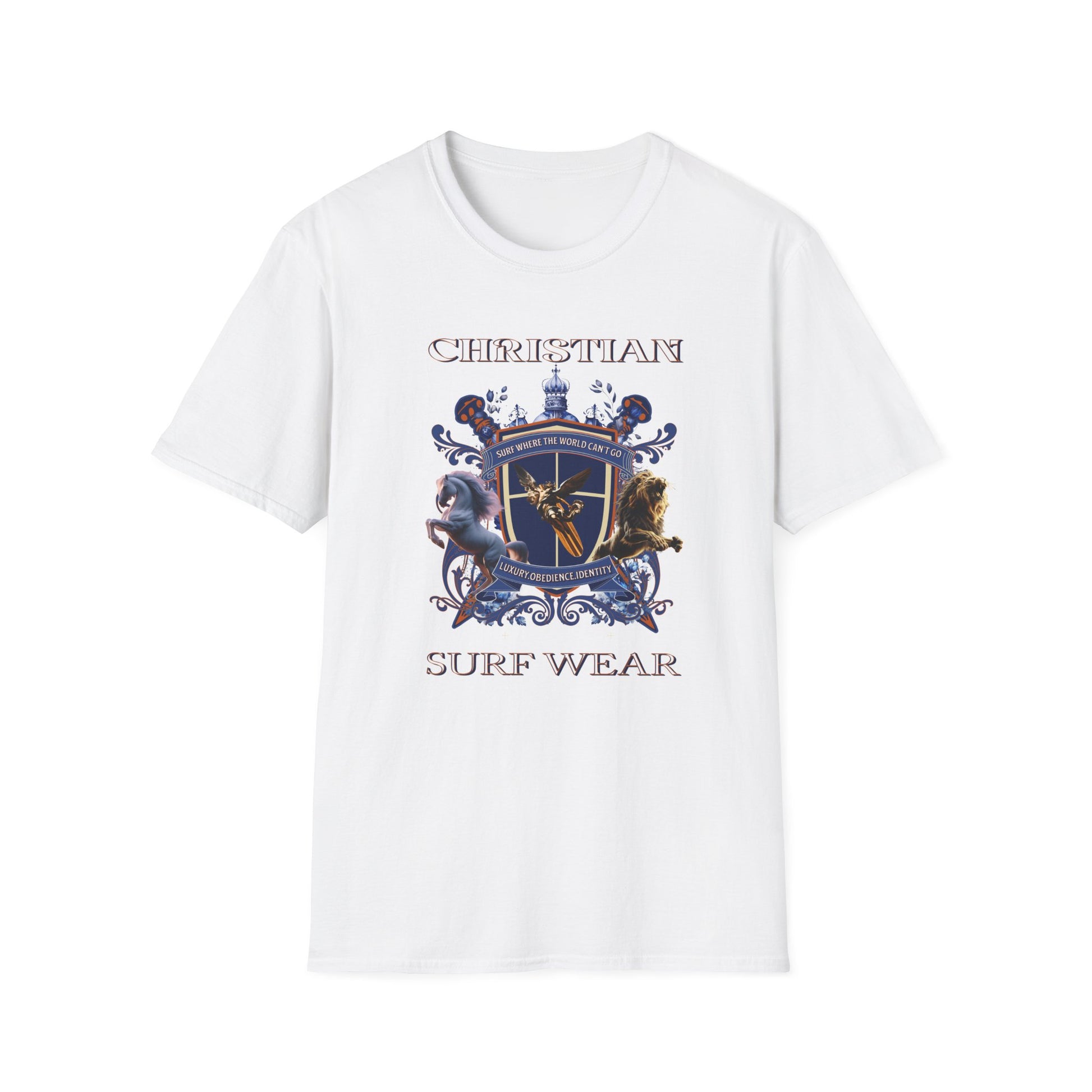 Christian Surf Wear Graphic Royalty T-Shirt, Unisex Summer Tee, Beach Apparel, Gift for Surfers, Casual Graphic Tee, Cool Vacation Clothing