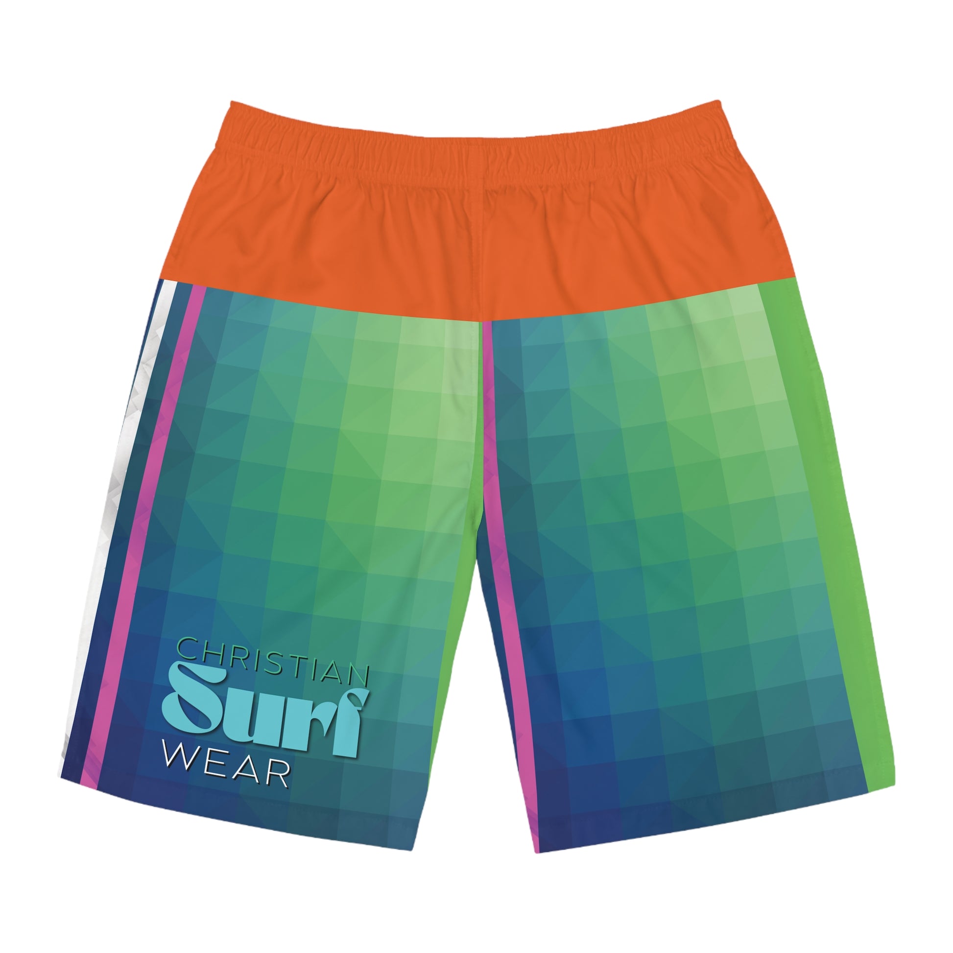 Surf Wear Men Vibrant Surfboard Shorts - Perfect for Beach Days, Summer Fun, Pool Parties, Board Sports, Vacation Essentials, Surf Lovers