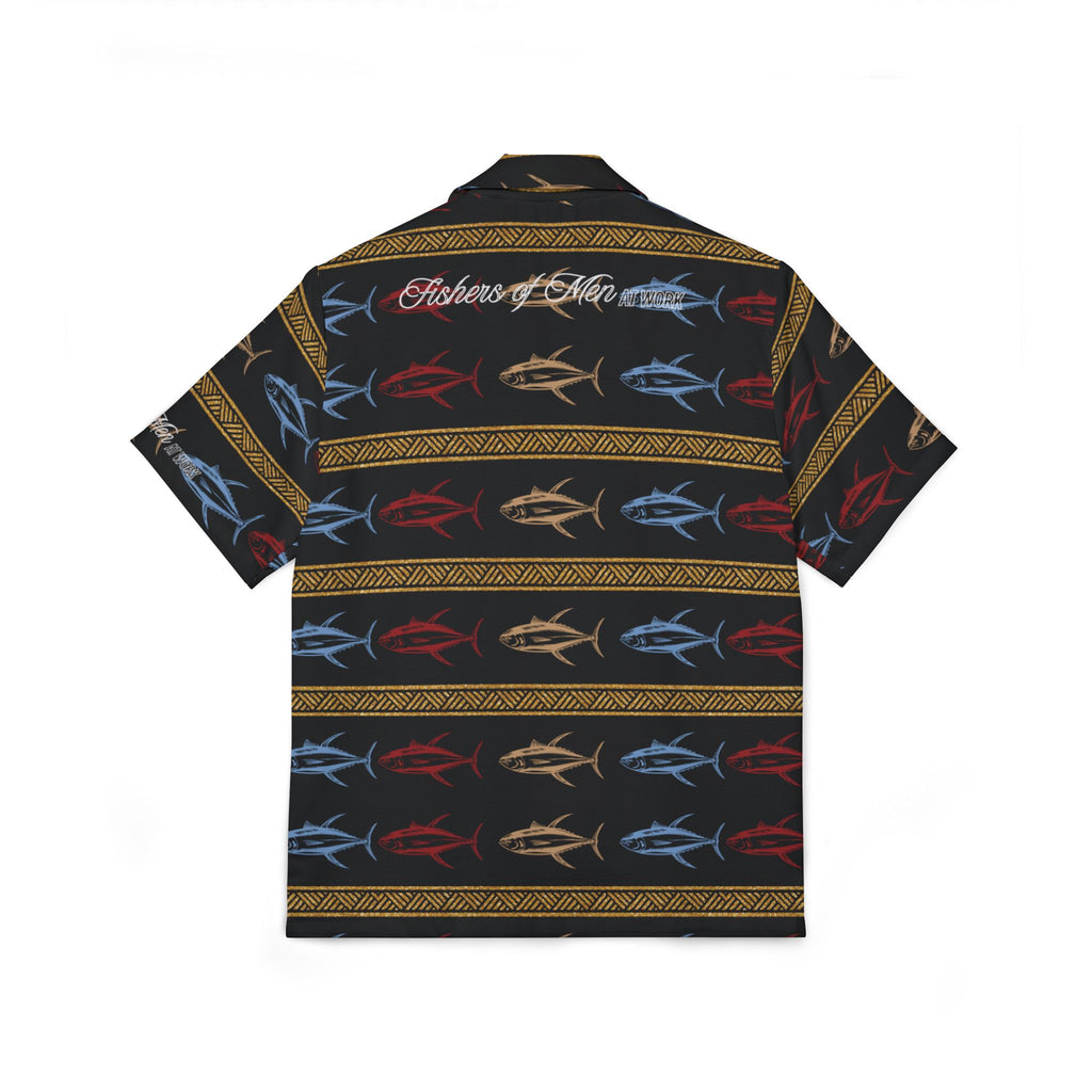 Christian Surf Wear Fishing Hawaiian Camp Shirt