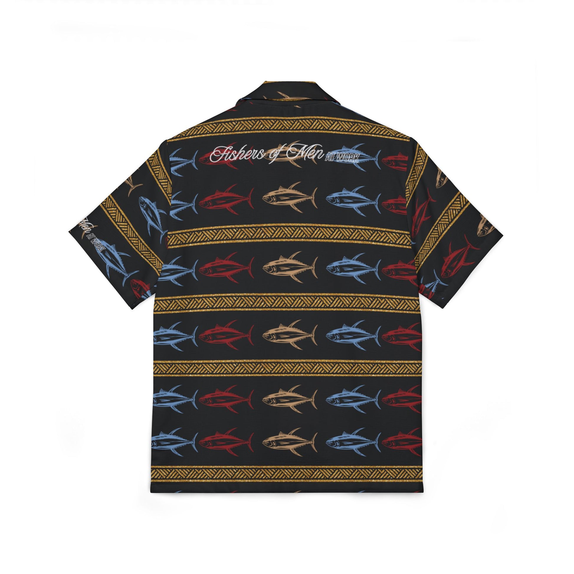 Christian Surf Wear Fishing Hawaiian Camp Shirt