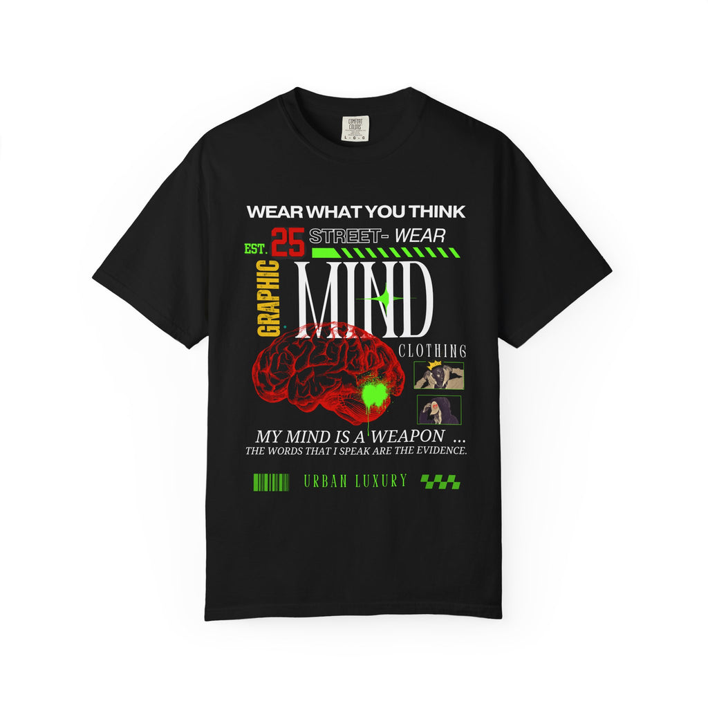 Urban Graphic T-Shirt - 'My Mind is a Weapon' & 'Praying for Jamaica' Design