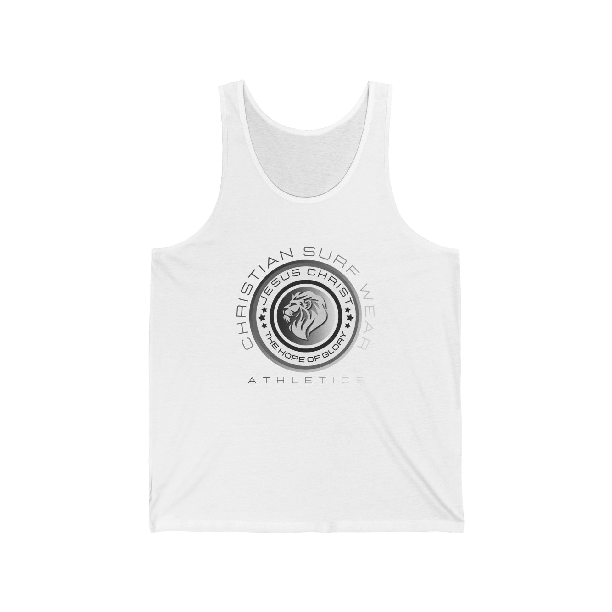 Christian Surfline Athletic Tank Top — 'Jesus Christ King of Kings' Logo