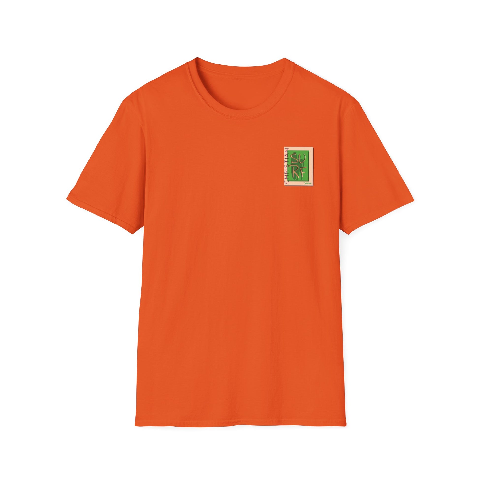 Christian Surf Wear Nature-Inspired Unisex Softstyle Classic T-Shirt | Eco-Friendly Gift, Casual Wear, Graphic Tee, Organic Cotton Tee, Outdoor Adventure Top