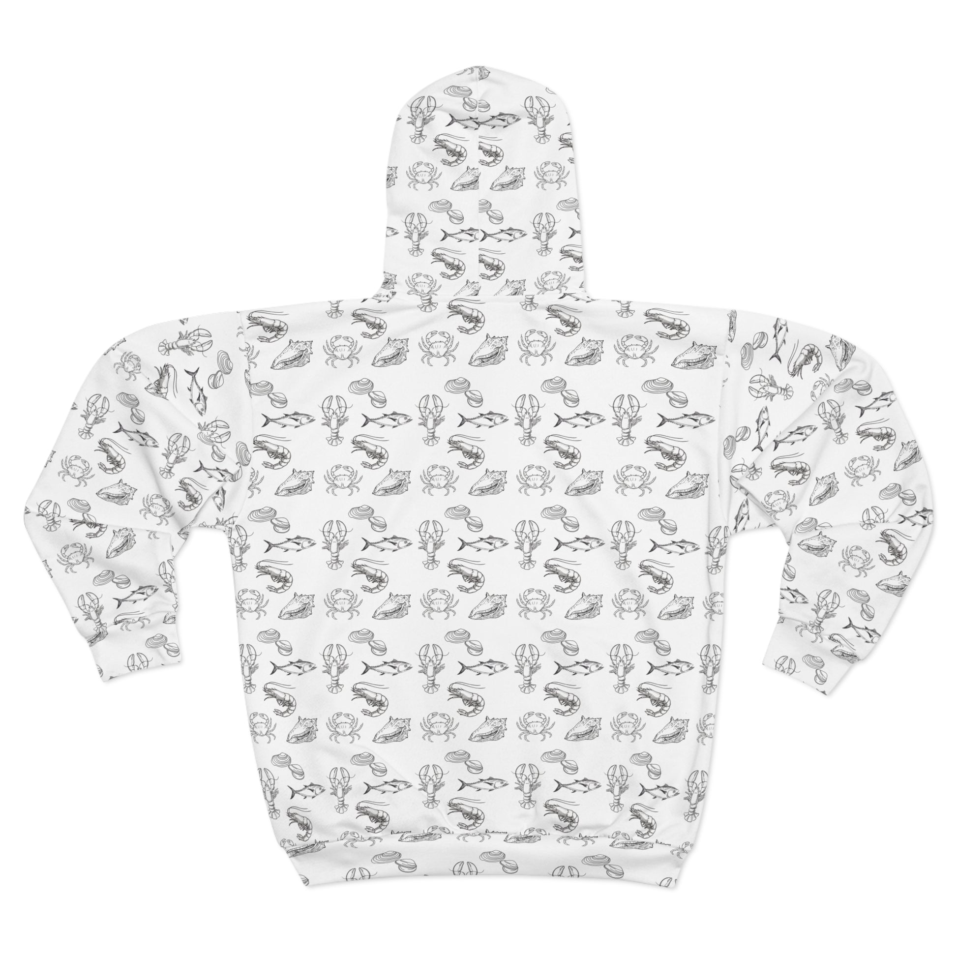 Christian Surf Wear Active Outer Wear Unisex Zip Hoodie with Fun Animal Illustrations, Cozy Casual Wear, Perfect for Gifting, Trendy Zip-Up, Everyday Comfort