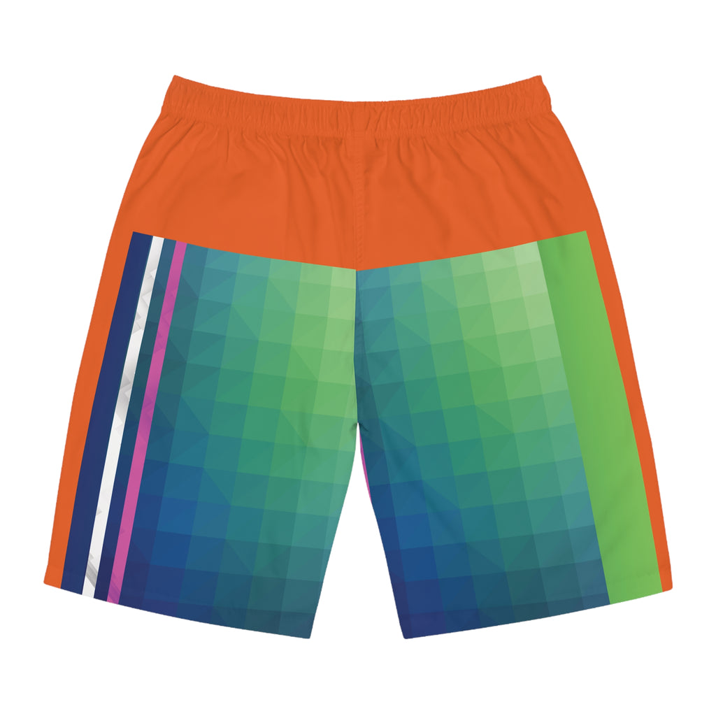 Surf Wear Men Vibrant Surfboard Shorts - Perfect for Beach Days, Summer Fun, Pool Parties, Board Sports, Vacation Essentials, Surf Lovers