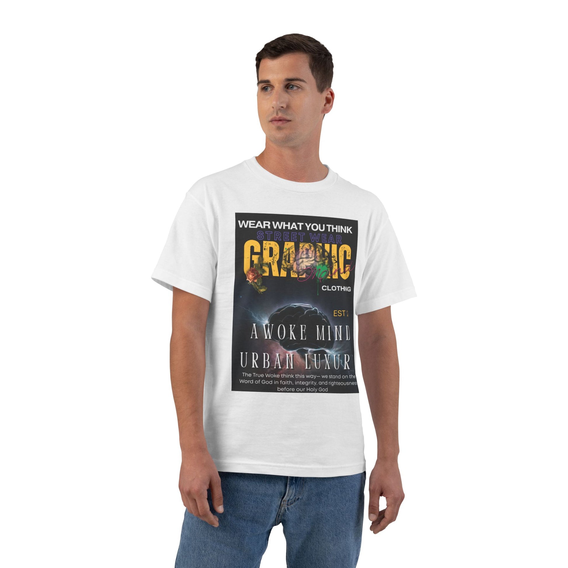 Urban Luxury Graphic Mind Clothing Tee - Woke Mind T-Shirt, Inspirational Apparel, Motivational Gift, Casual Streetwear