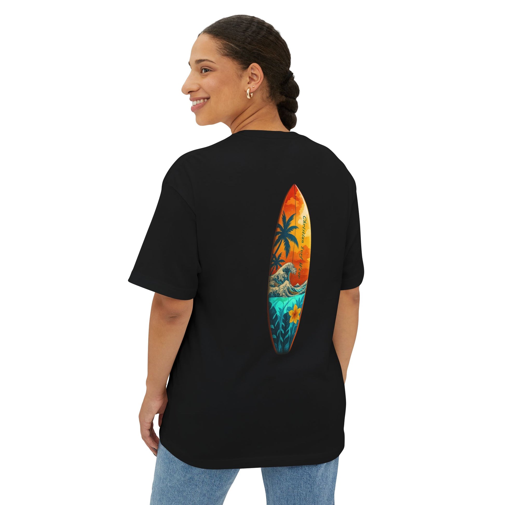 Beach Vibe Oversized Tee, Unisex Summer Shirt, Surfing Tee, Relaxed Fit T-Shirt, Casual Beachwear, Fun Graphic Tee