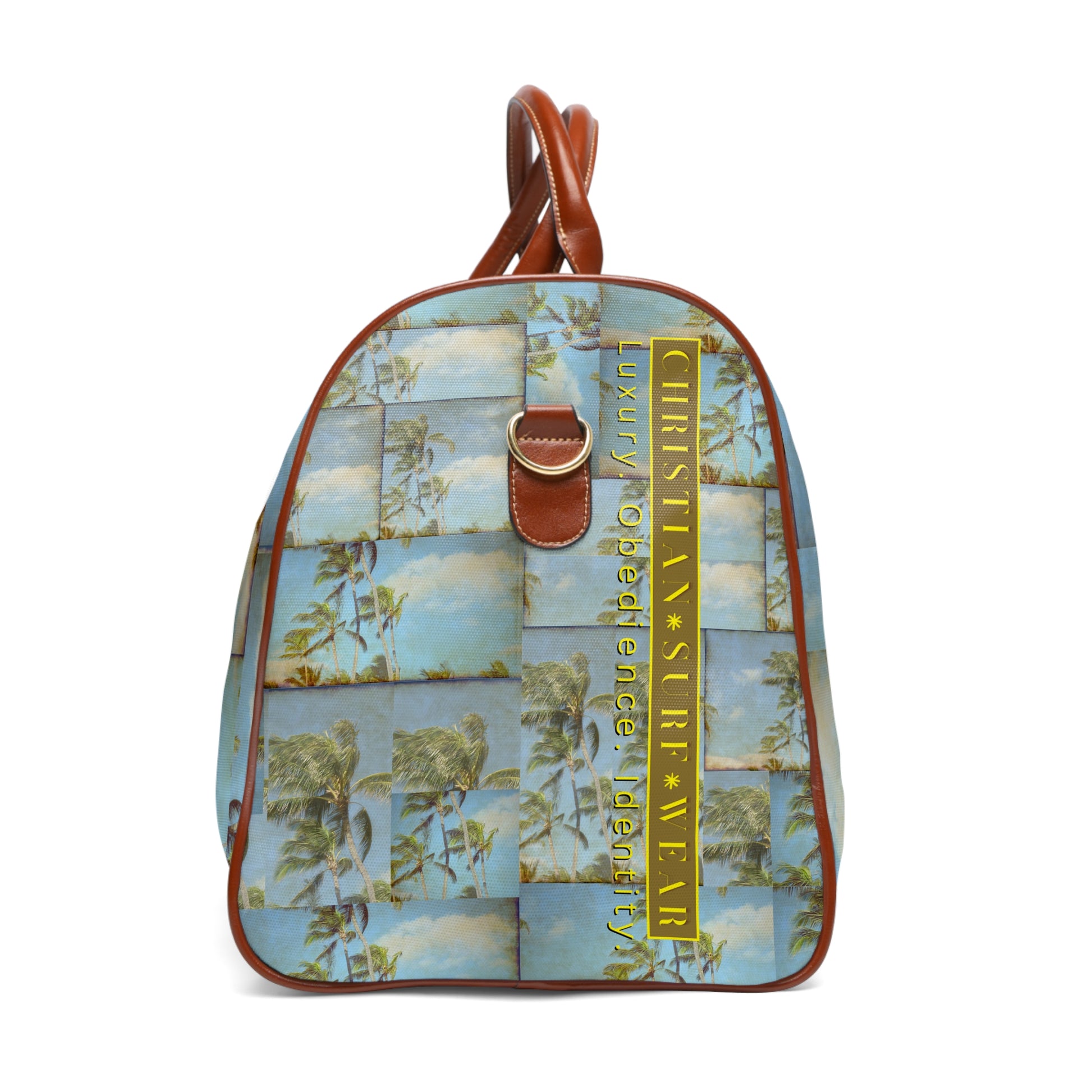 ion Traveler™ Christian Surf Wear Luxurious Waterproof Travel Bag - Stylish Luggage, Weekend Getaway Tote, Perfect for The Purpose Driven, Ministry, School Students, Vacations & Outdoor Adventures, Durable & Chic