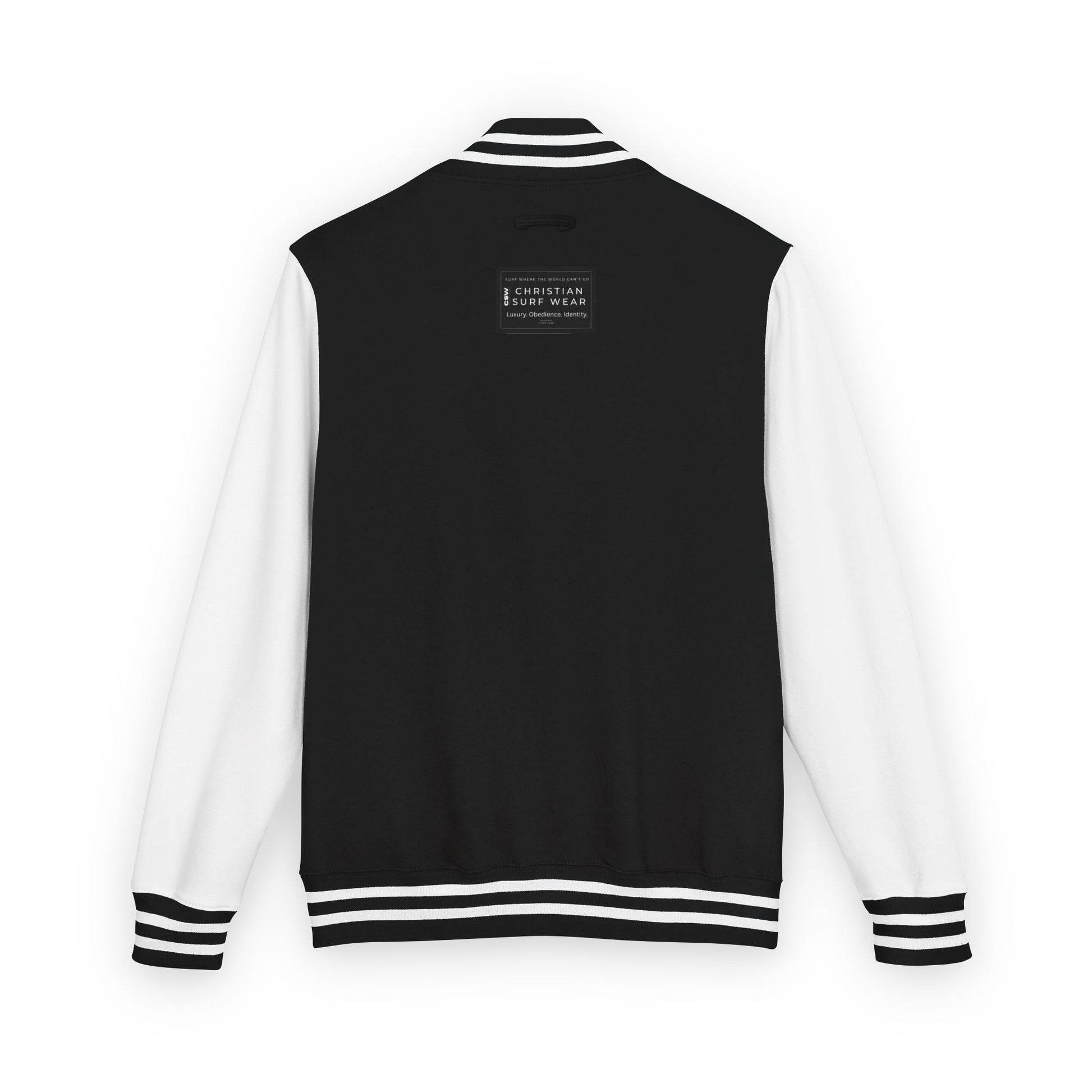 Christian Surf Wear Classic Unisex Heavyweight Letterman Jacket - Stylish Casual Wear for Youth, College, & Sporty Vibes, Great for Gifts, Sports Events, and Cool [...]