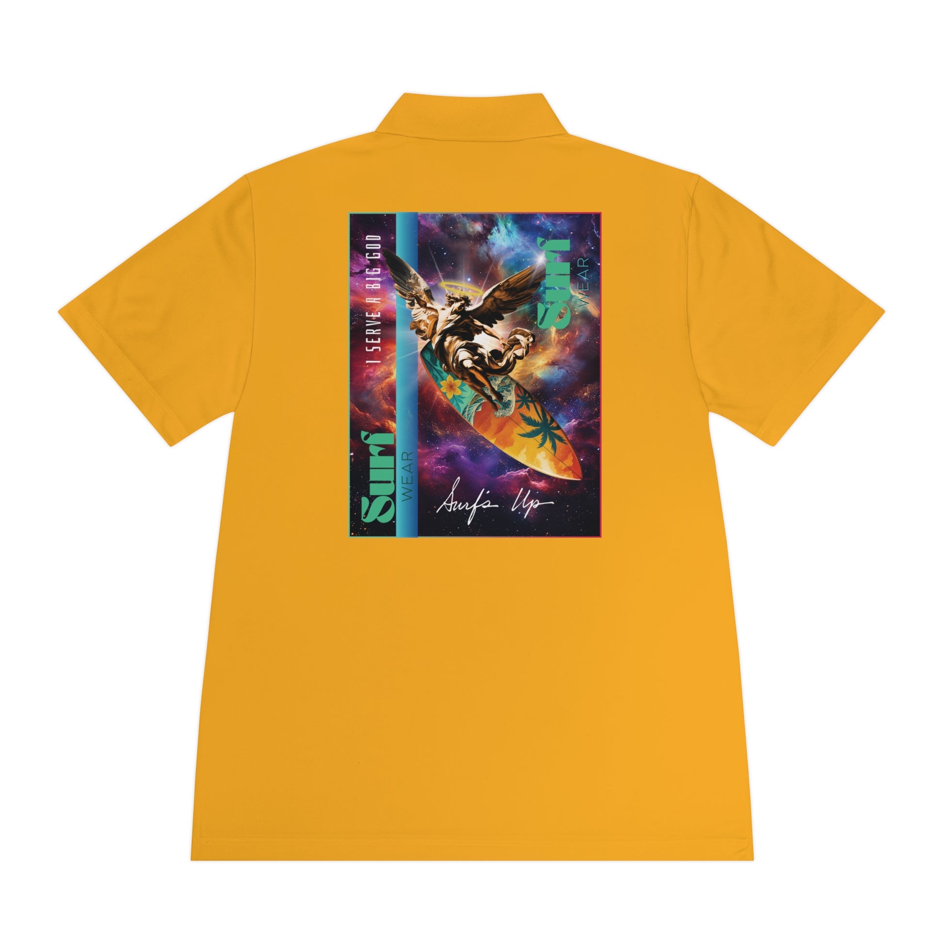 Vibrant Men's Sport Polo Shirt with Artistic Design, Casual Wear, Golf Shirt, Active Lifestyle, Trendy Sports Polo, Unique Gift Idea