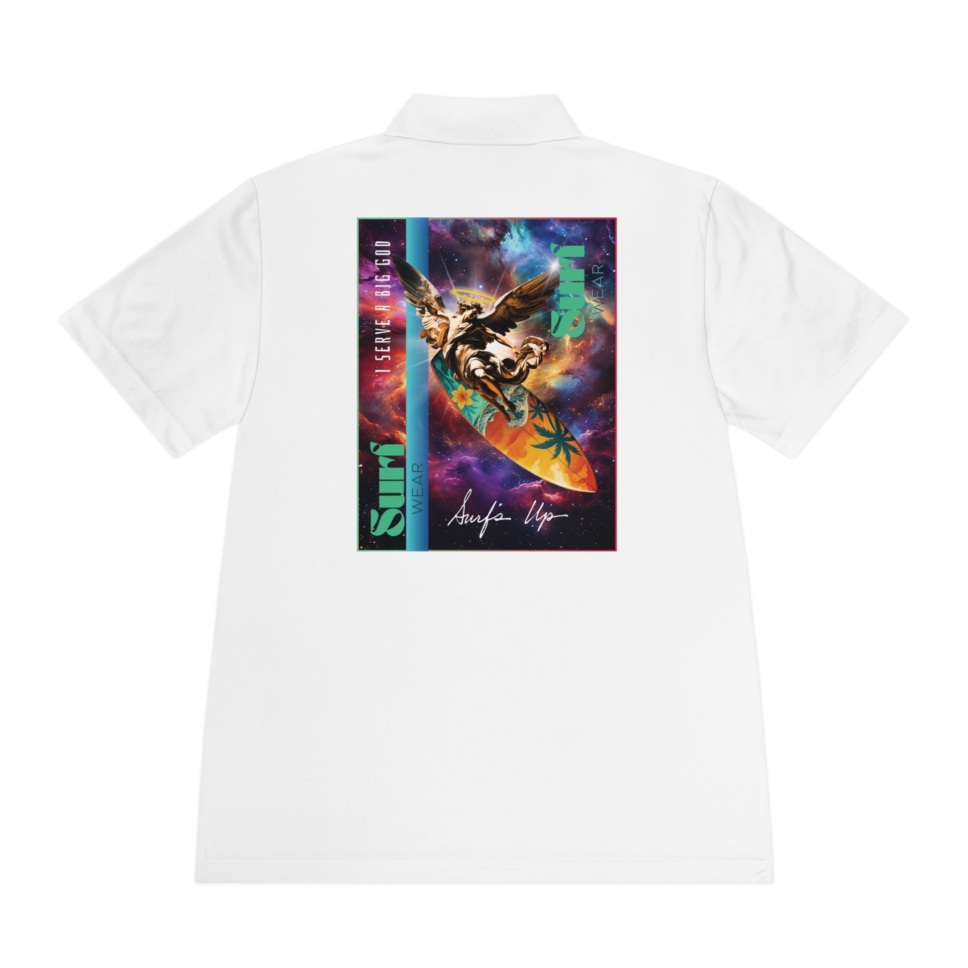 Vibrant Men's Sport Polo Shirt with Artistic Design, Casual Wear, Golf Shirt, Active Lifestyle, Trendy Sports Polo, Unique Gift Idea