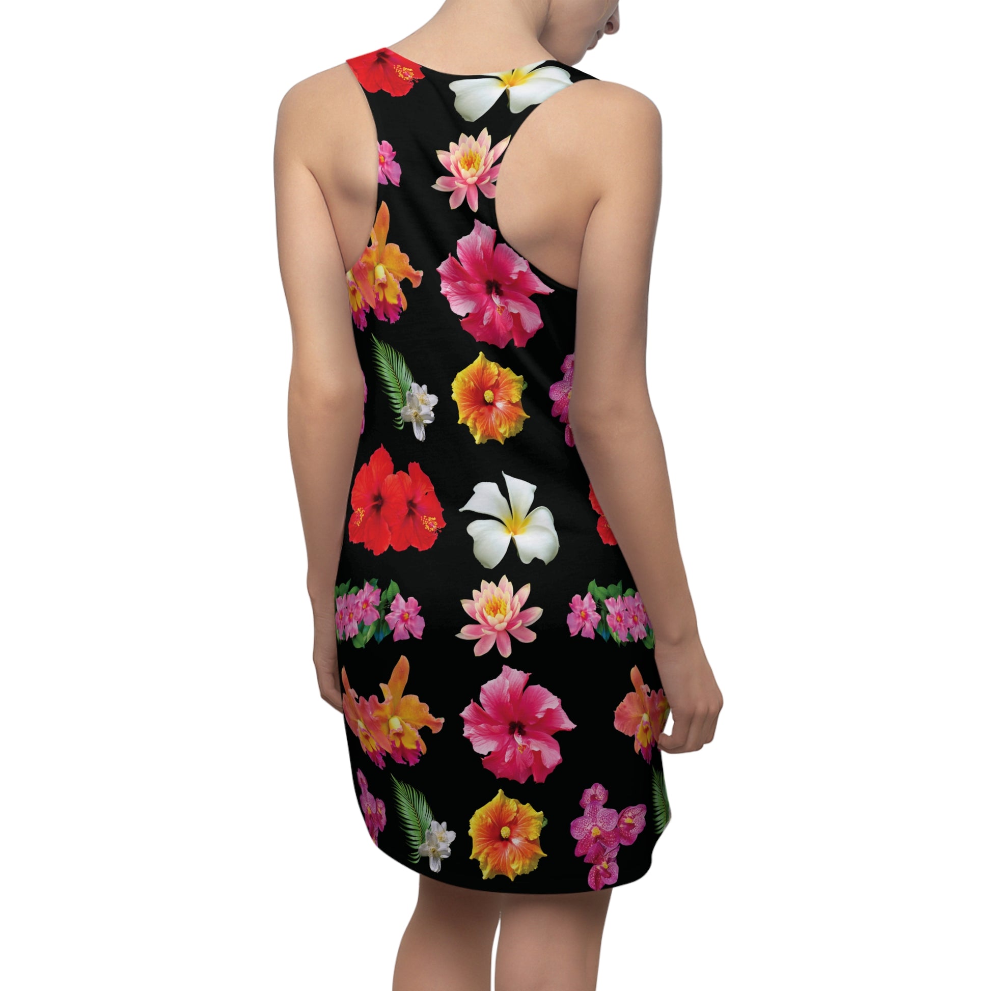 Christian Surf Wear Floral Racerback Cover Up  Dress for Summer Style | Women's Sleeveless Dress, Beachwear, Vacation Outfit, Party Dress, Casual Summer Style