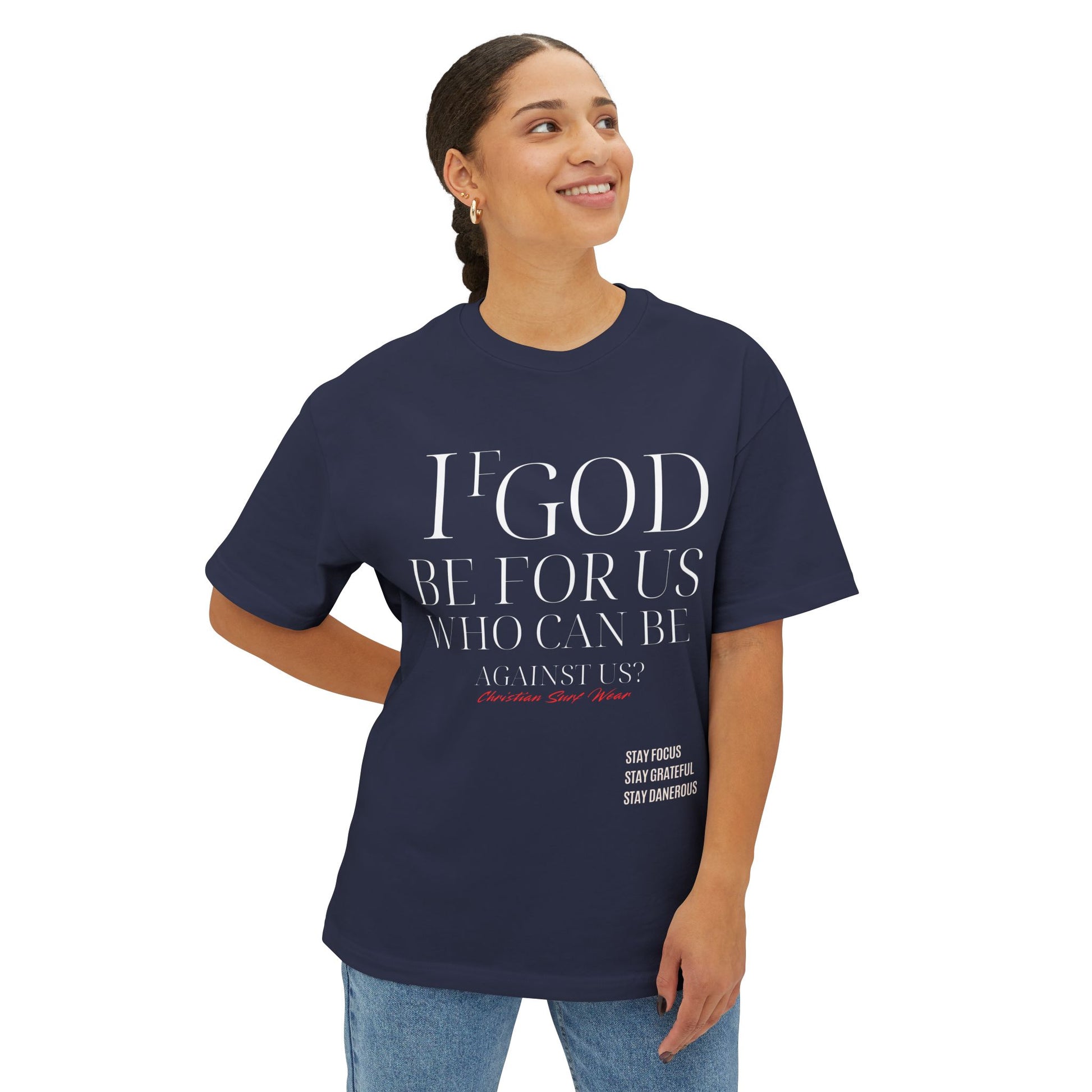 Unisex Oversized CHRISTIAN SURF WEAR™ “The Anthem of Praise Tee” “If God be for us, who can be against us?” Inspirational Oversized Top, Casual Christian Wear, Bible Verse Apparel, Unisex [...]