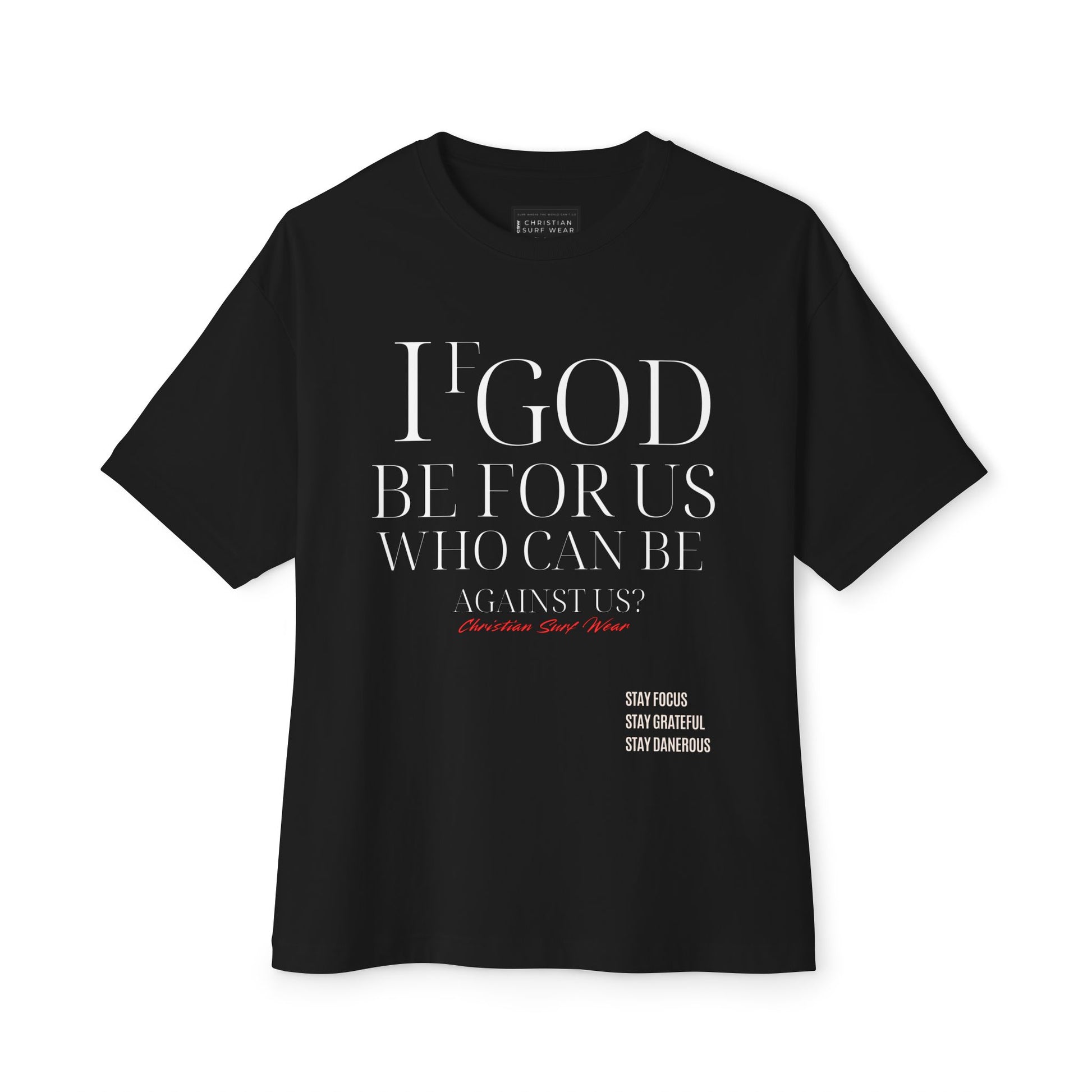 Unisex Oversized CHRISTIAN SURF WEAR™ “The Anthem of Praise Tee” “If God be for us, who can be against us?” Inspirational Oversized Top, Casual Christian Wear, Bible Verse Apparel, Unisex [...]