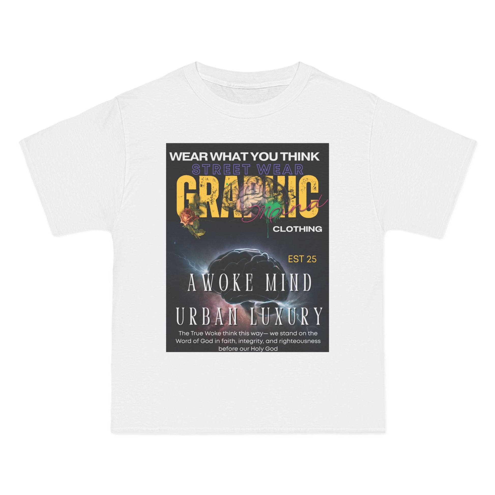 Urban Luxury Graphic Mind Clothing Tee - Woke Mind T-Shirt, Inspirational Apparel, Motivational Gift, Casual Streetwear
