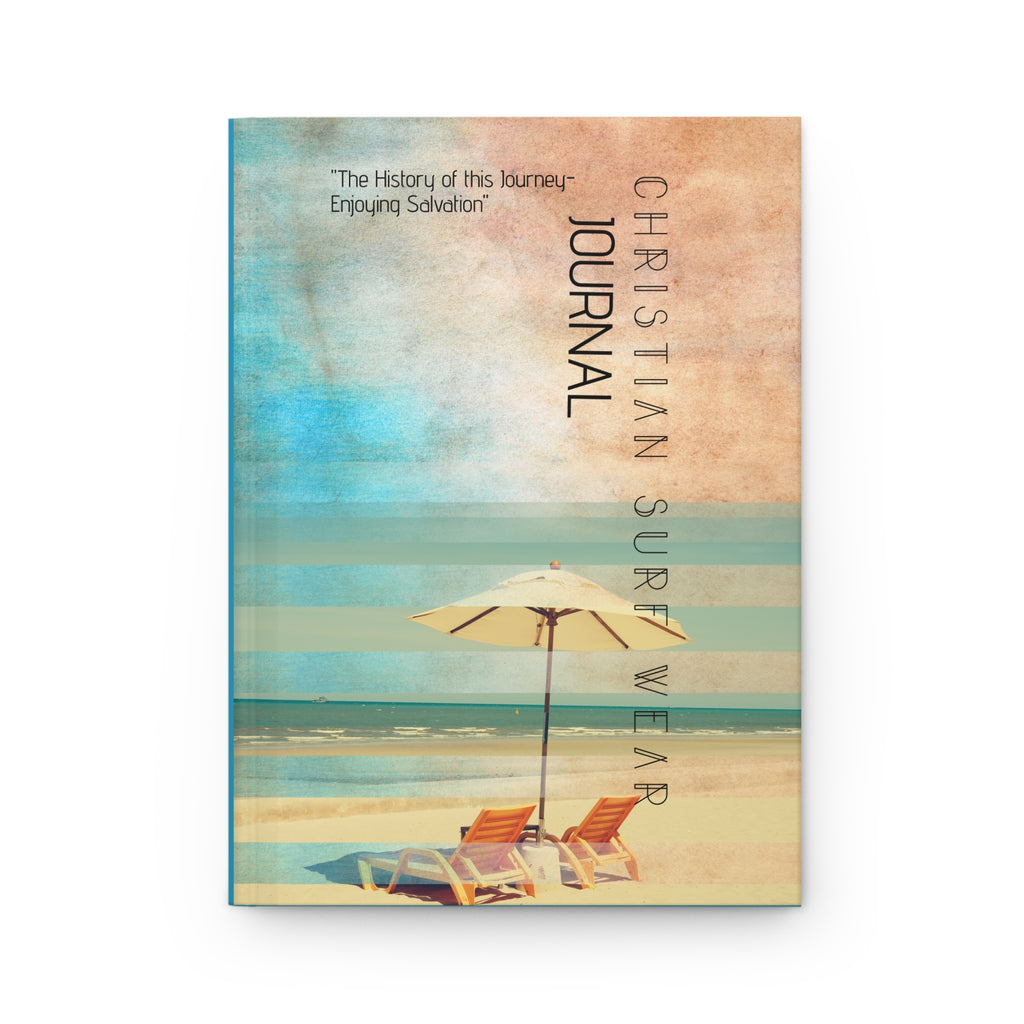 Hardcover Journal Matte - Christian Surf Wear 'Progress Over Perfection'