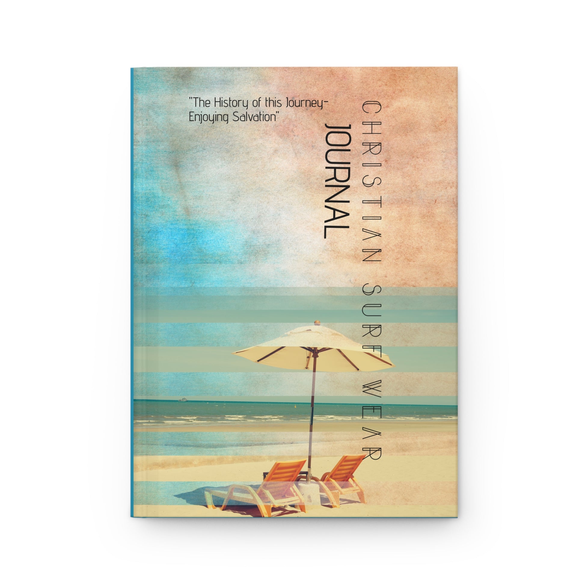 Hardcover Journal Matte - Christian Surf Wear 'Progress Over Perfection'