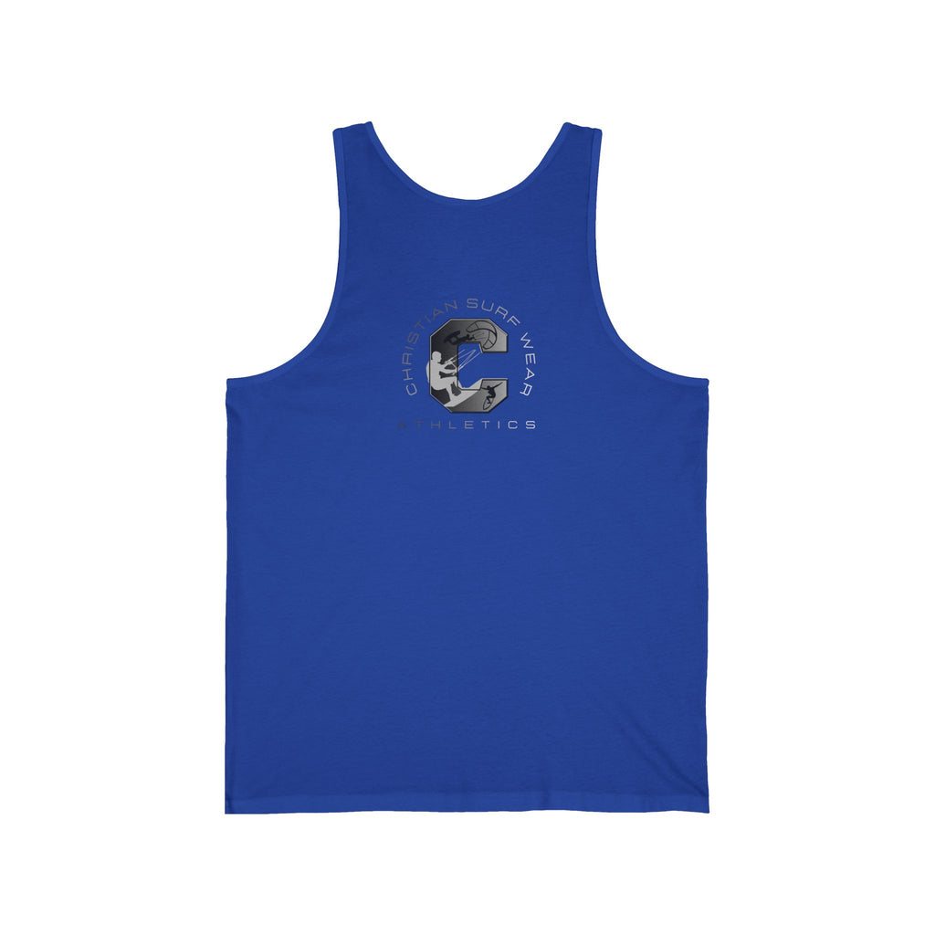 Christian Surfline Athletic Tank Top — 'Jesus Christ King of Kings' Logo