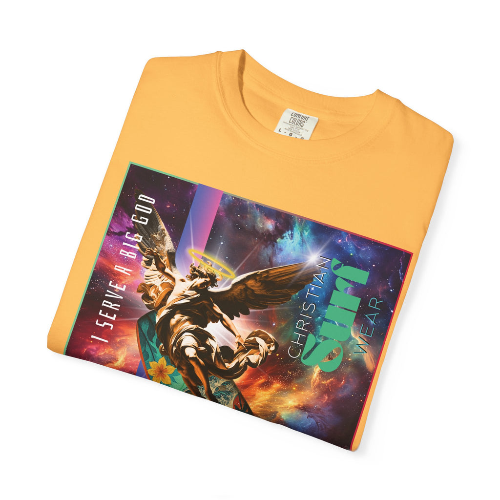 Christian Surf Wear Vibrant Surfing T-Shirt, Stylish Beachwear, Unisex Graphic Tee, Summer Outfit, Gift for Surfers, Casual Wear, Colorful Apparel