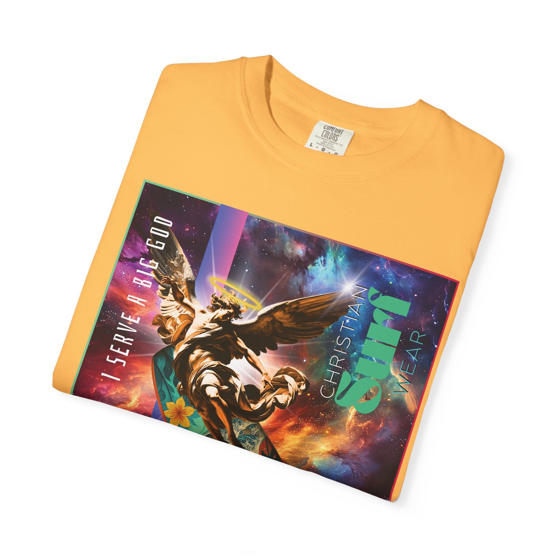 Christian Surf Wear Vibrant Surfing T-Shirt, Stylish Beachwear, Unisex Graphic Tee, Summer Outfit, Gift for Surfers, Casual Wear, Colorful Apparel