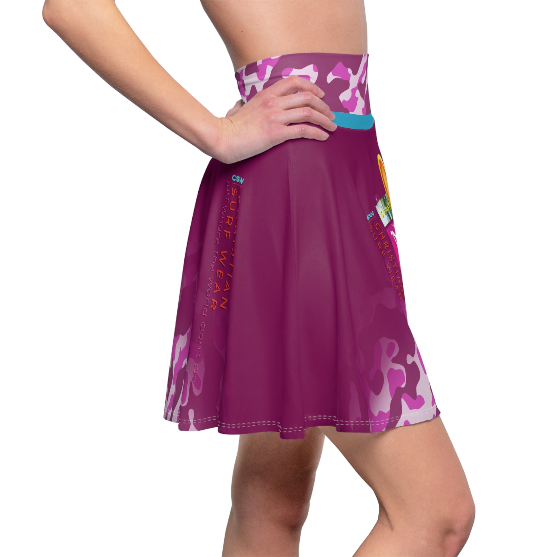 Christian Surf Wear Vintage Militant Stylish Women's Skater Skirt, Fun Summer Skirt, Casual Skirt for Beach, Cute Outfit for Vacations, Flowy Skirt for Parties, Vibrant [...]