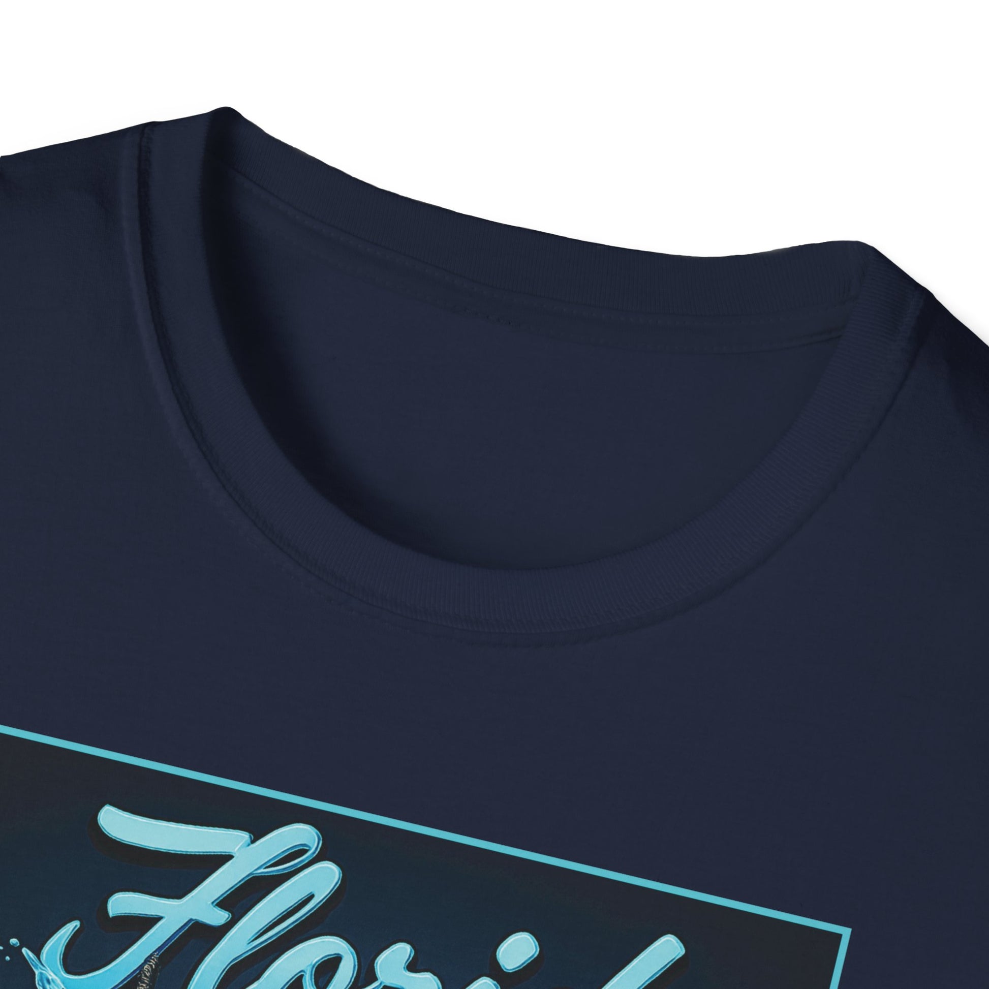 Marlin Graphic Dominion Deep - Unisex Softstyle T-Shirt Florida Marlin Fishing Tee Surfwear | Christian Ocean Apparel, Bold Pursuit Prophetic Vision Divine