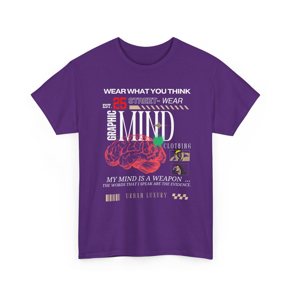 Mind is a Weapon Streetwear Tee, Unisex Graphic T-Shirt, Urban Fashion, Casual Wear, Gift for Streetwear Lovers
