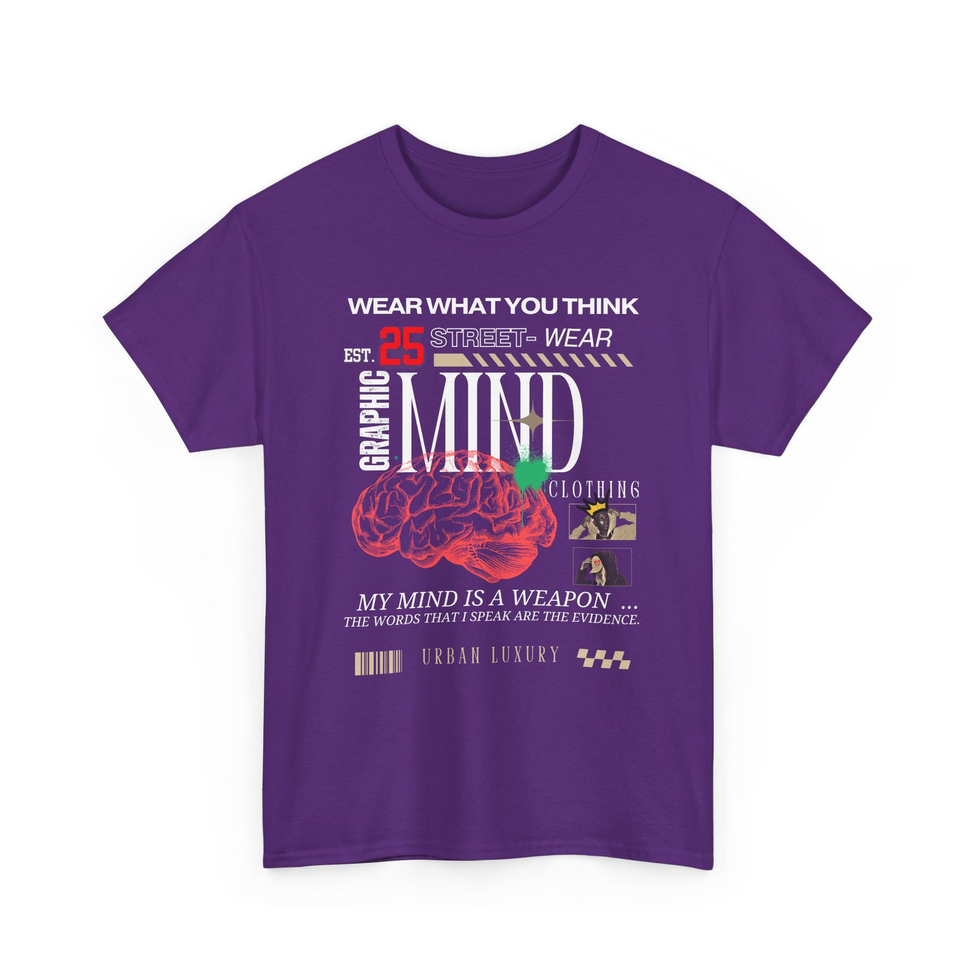 Mind is a Weapon Streetwear Tee, Unisex Graphic T-Shirt, Urban Fashion, Casual Wear, Gift for Streetwear Lovers