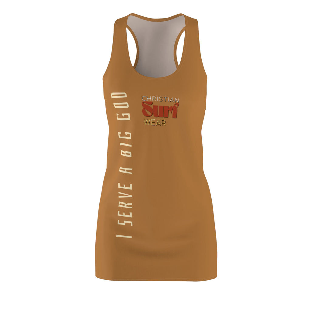 Christian Inspirational Racerback Dress, Summer Dress, Casual Wear, Vacation Outfit, Faith Clothing, Gift for Her