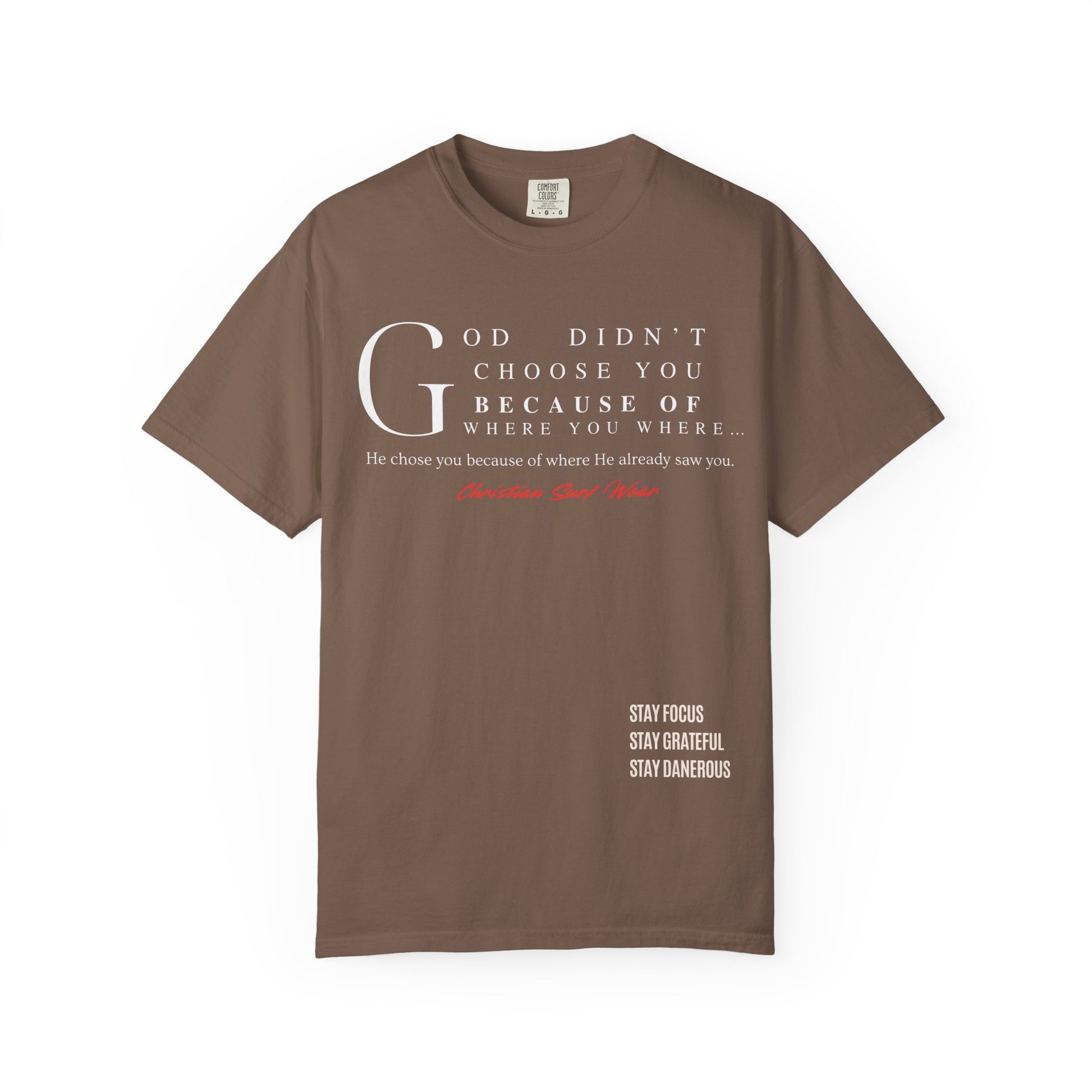 “Already Chosen” | Prophetic Surf Tee by Christian Surf Wear
