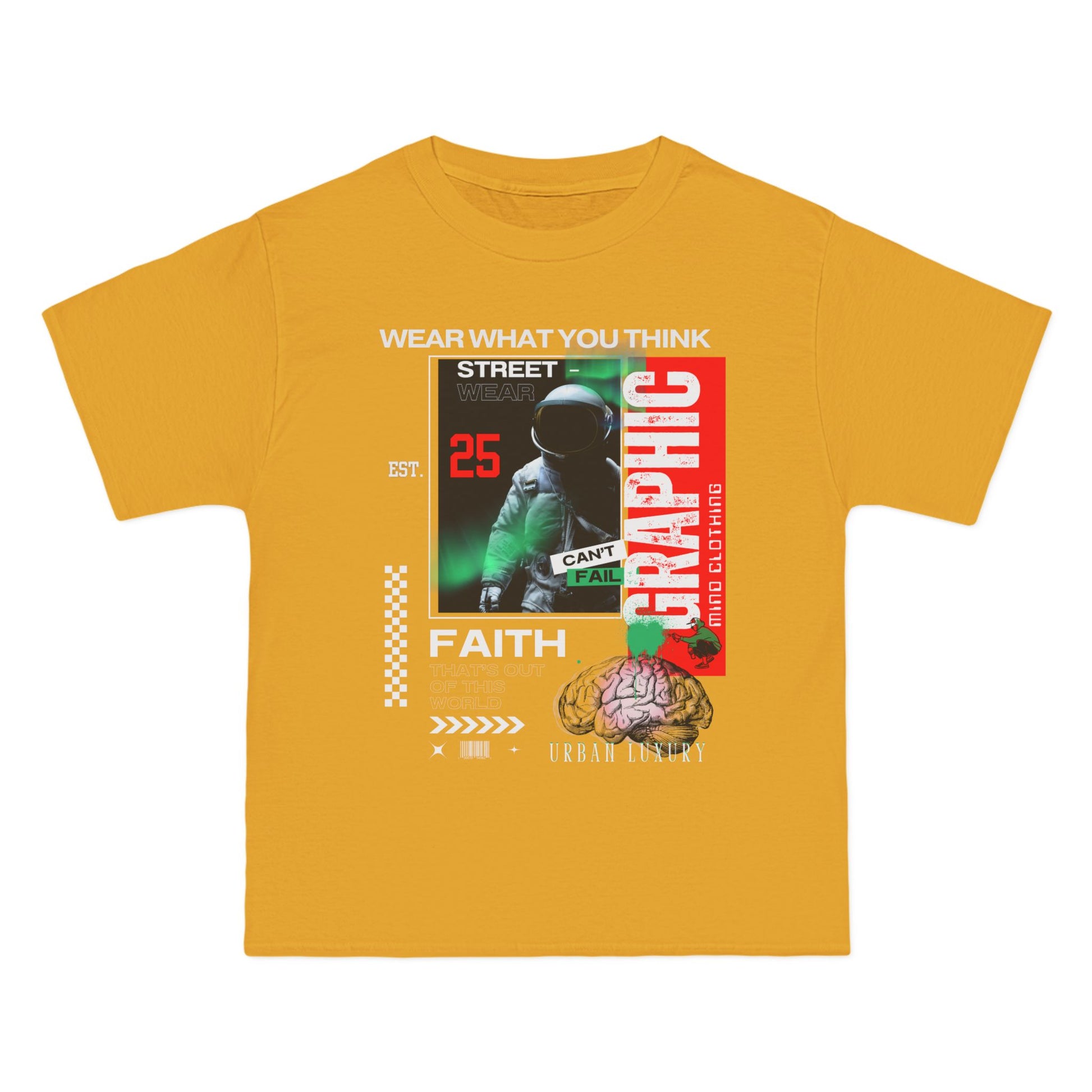 Urban Luxury Graphic Mind Clothing Tee, Out of this World Faith - Tee Comfortable Casual Wear, Street Style Shirt, Gift for Trendsetters,