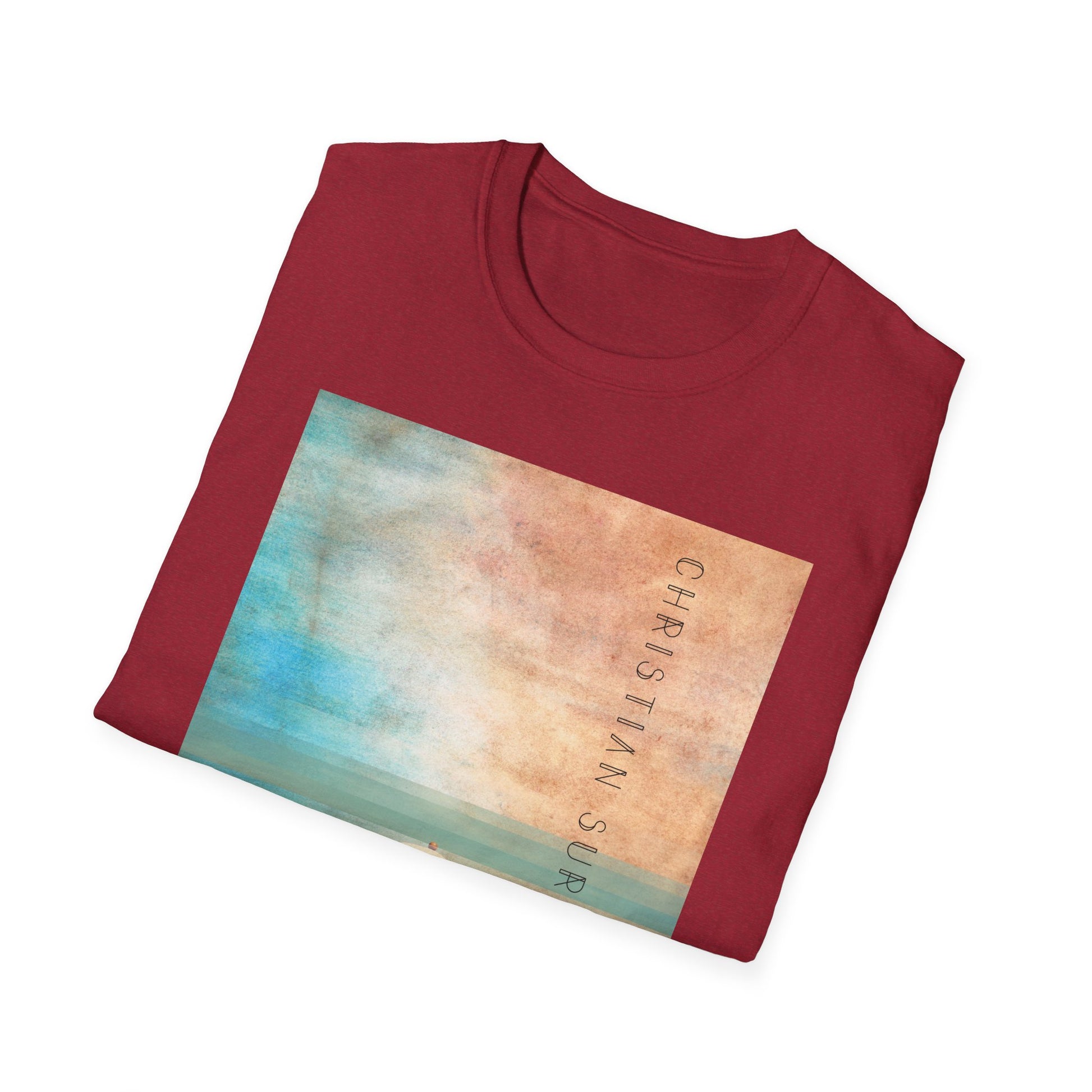 Christian Surf Wear T-Shirt - Vintage Calm Beach Tee
