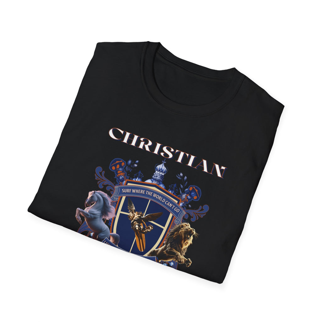 Christian Surf Wear Graphic Royalty T-Shirt, Unisex Summer Tee, Beach Apparel, Gift for Surfers, Casual Graphic Tee, Cool Vacation Clothing