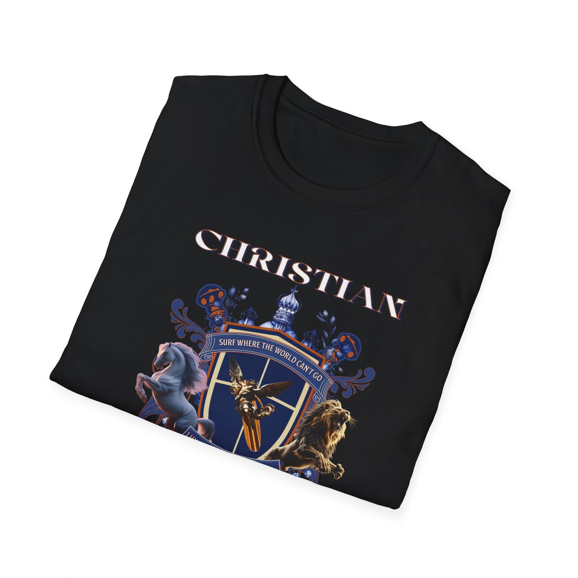 Christian Surf Wear Graphic Royalty T-Shirt, Unisex Summer Tee, Beach Apparel, Gift for Surfers, Casual Graphic Tee, Cool Vacation Clothing