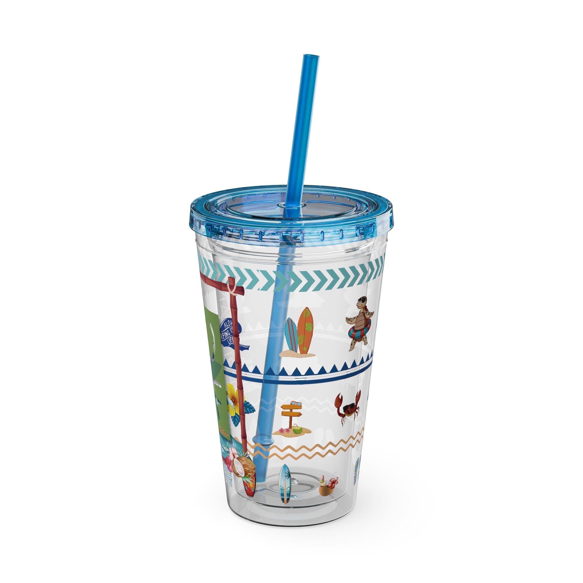 Sunsplash Surf Tumbler, Colorful 16oz Insulated Travel Cup, Summer Beach Mood, Perfect Gift for Surfers, Vacations, Outdoor [...]