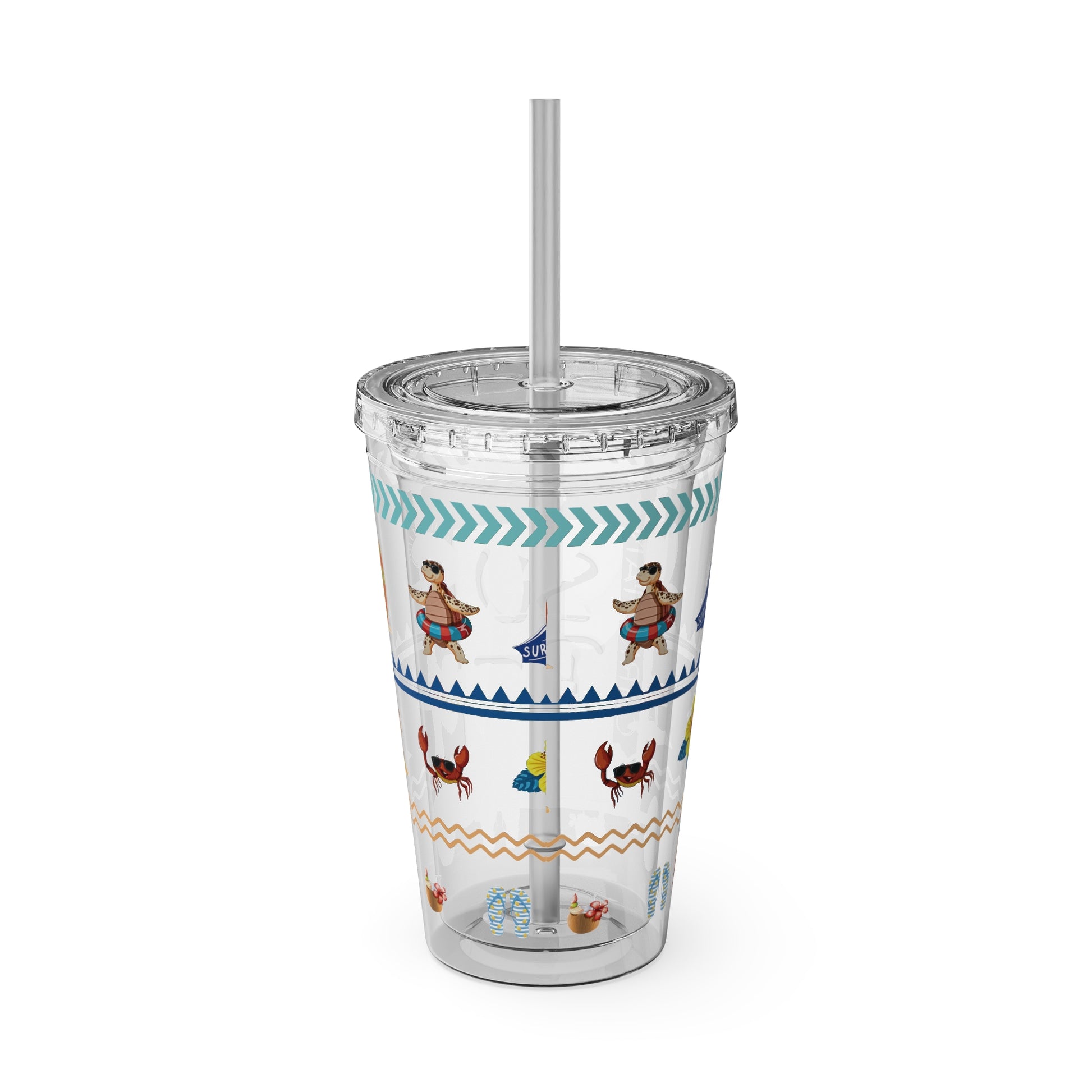 Sunsplash Surf Tumbler, Colorful 16oz Insulated Travel Cup, Summer Beach Mood, Perfect Gift for Surfers, Vacations, Outdoor [...]