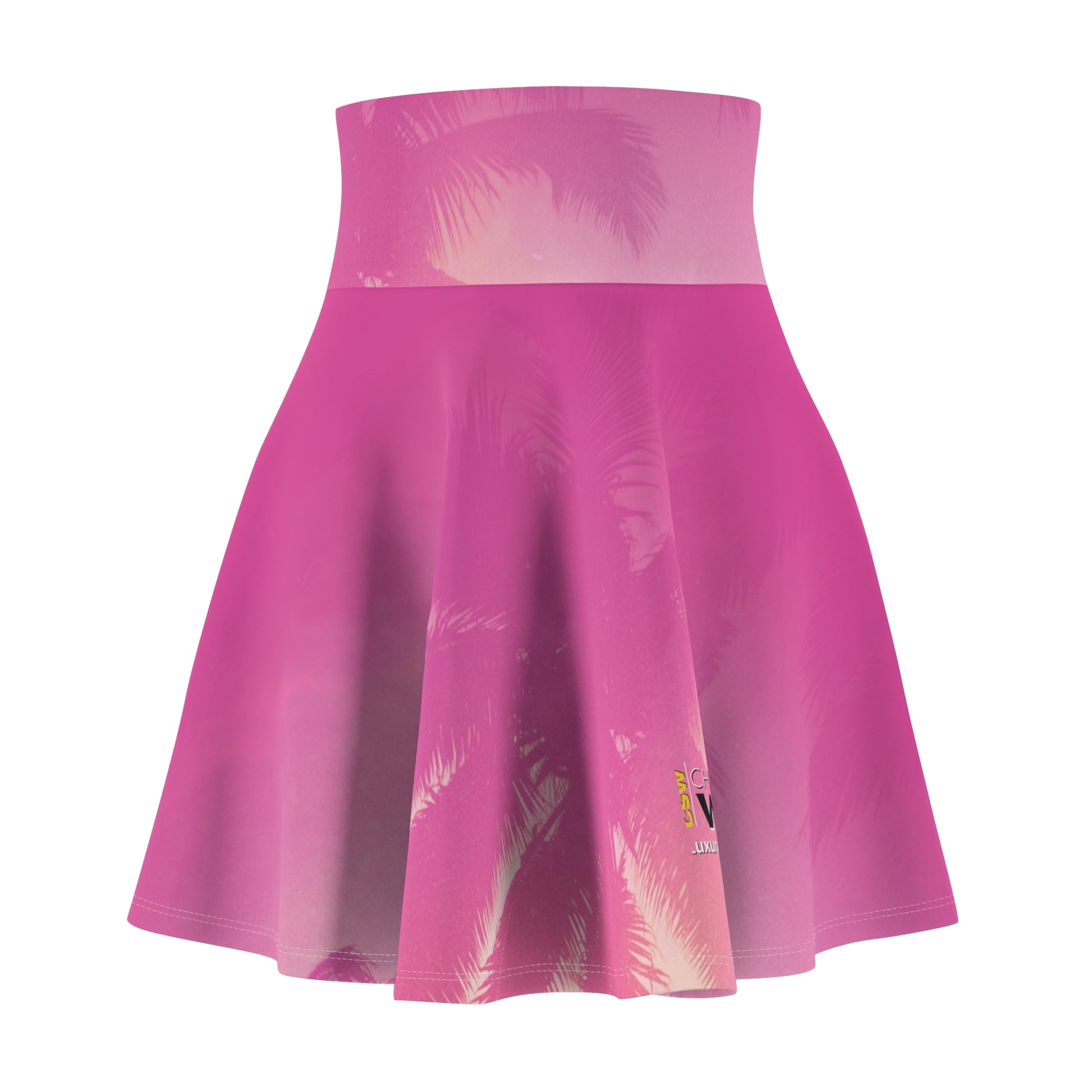Women's Skater Skirt - Christian Surf Wear Palm Tree Graphic Tropical Dream