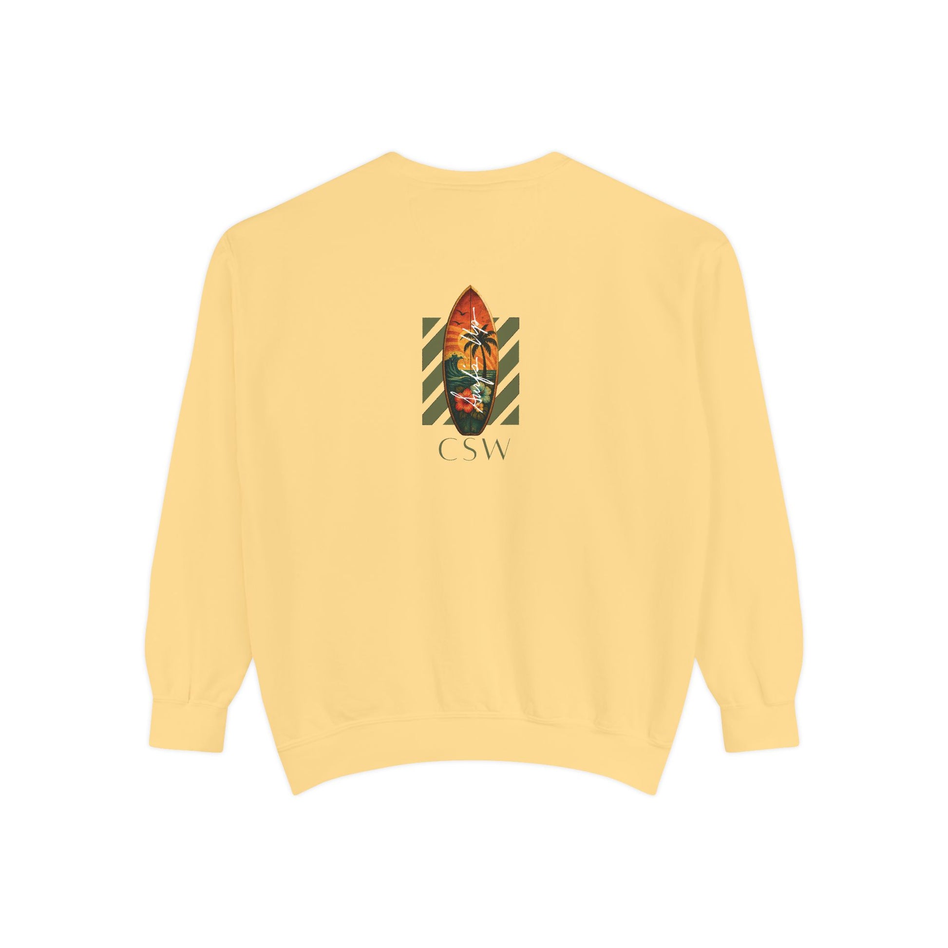 Sunshine Christian Surf Wear Sweatshirt | Unisex Garment-Dyed Pullover for Beach Vibes, Casual Wear, Surfing, Gift for Him/Her, Summer Style