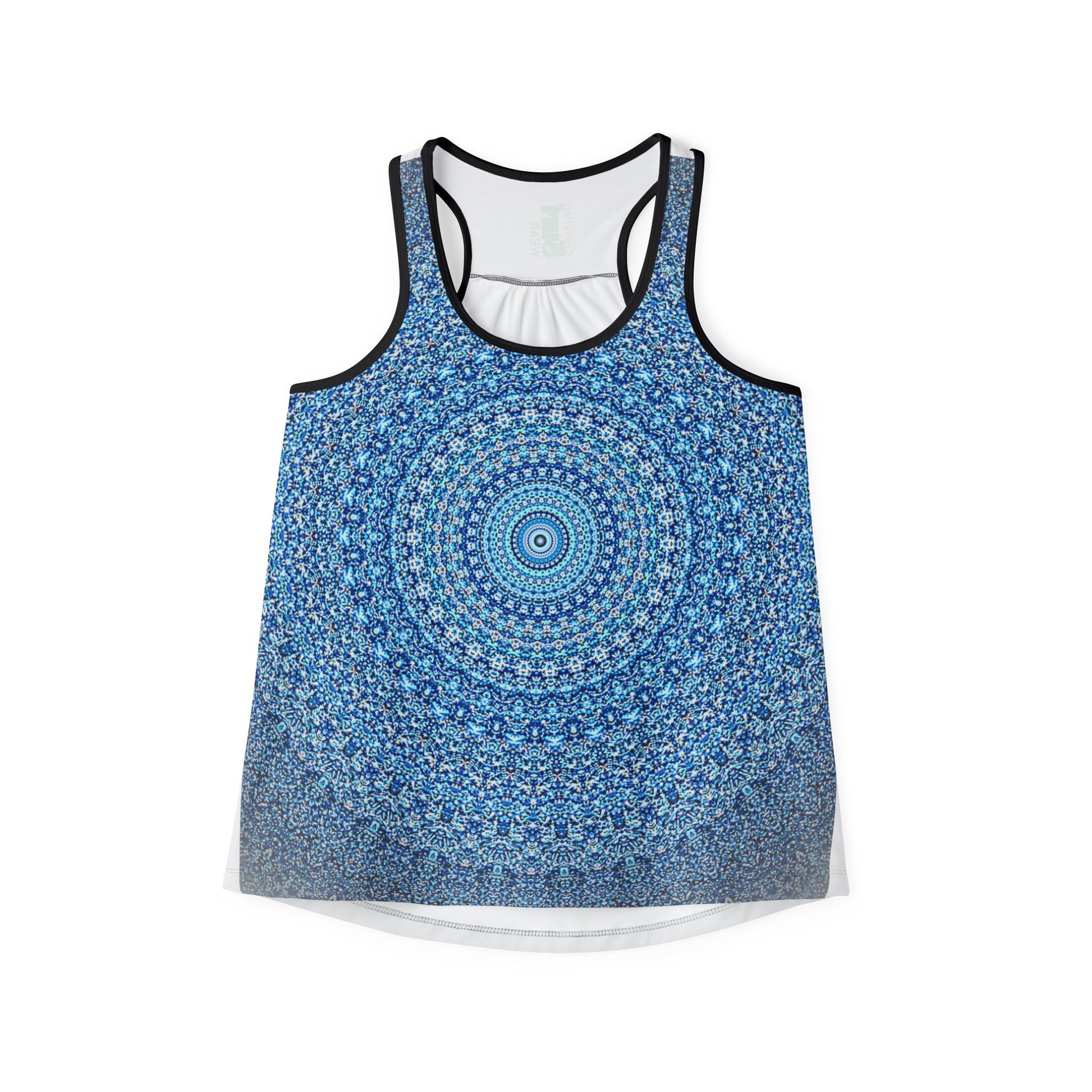 Surf Wear  Summer  Beauty Vintage graphic Ocean Mandala Women's Tank Top - Stylish Summer Wear, Beach Day, Yoga Top, Vacation Outfit, Gift for Her, Boho Aesthetic