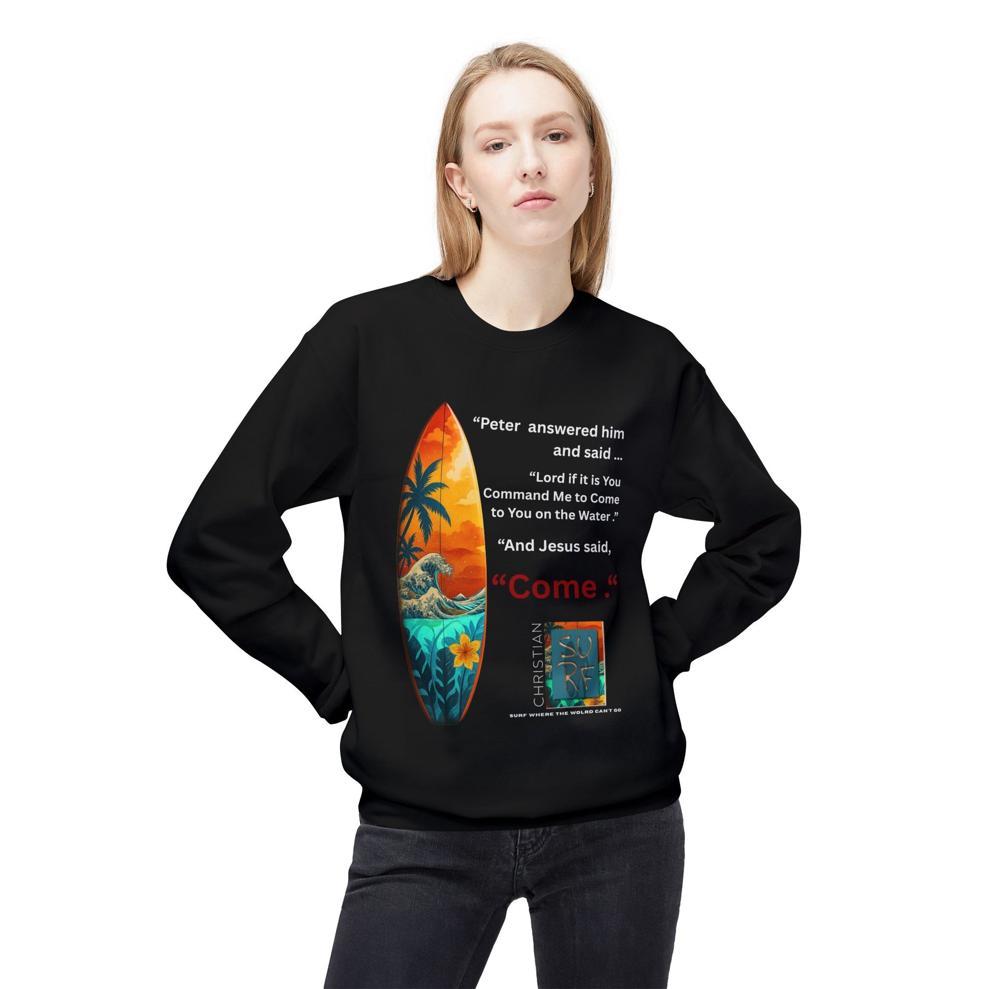 Christian Surf Wear Sweatshirt | Move by Faith Street Edition