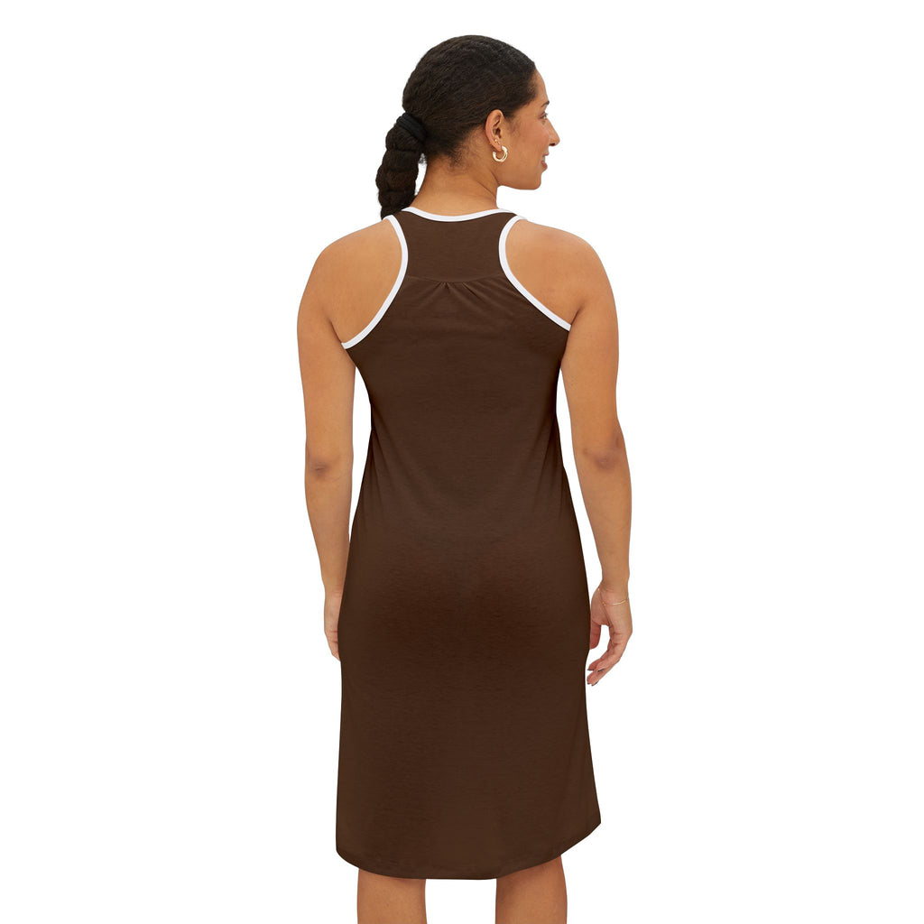 Surf Wear Typography Racerback Dress I Serve a Big God collection