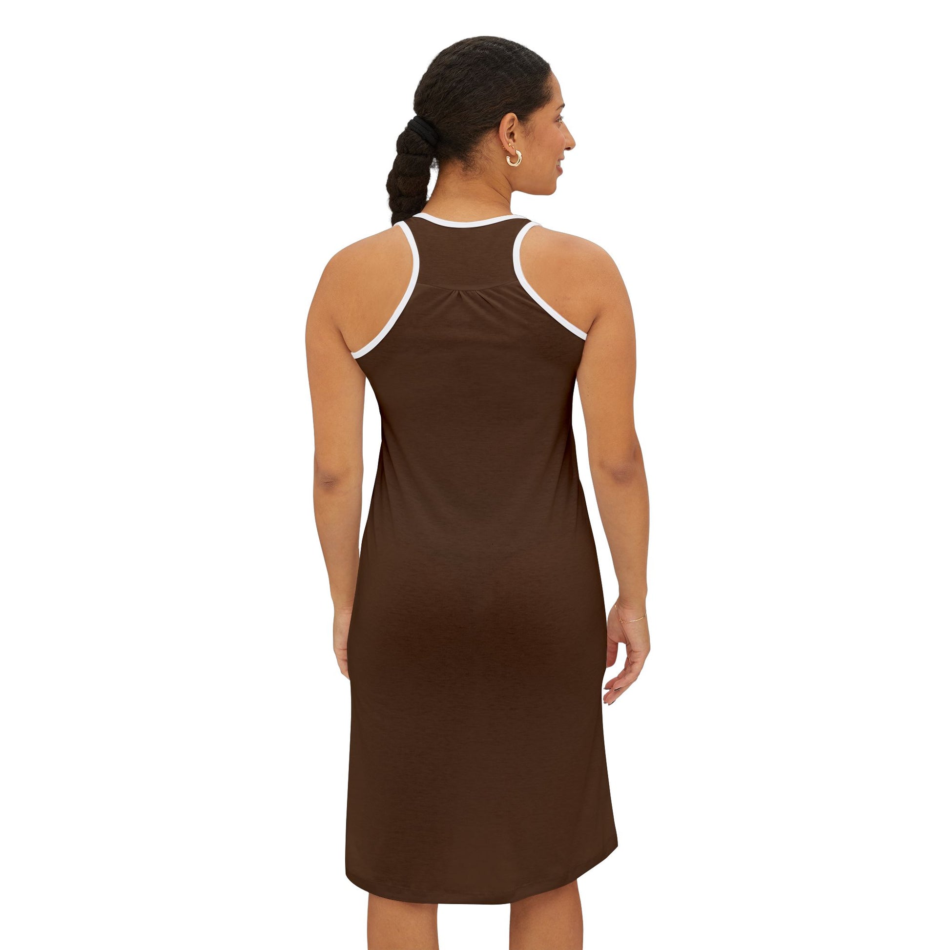Surf Wear Typography Racerback Dress I Serve a Big God collection