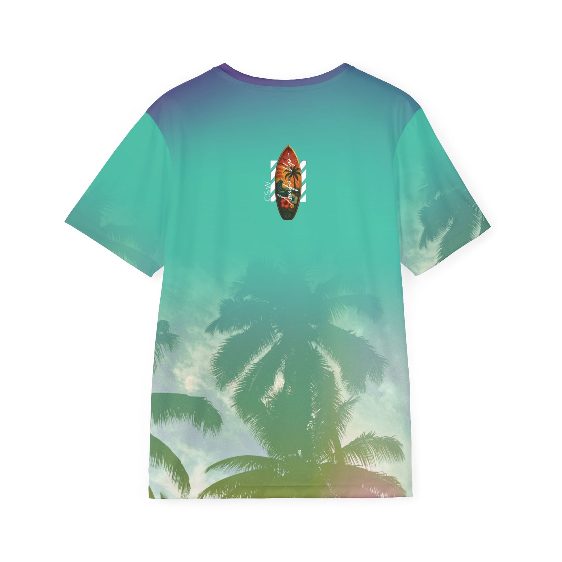 Christian Surf Wear Men's Retro AOP Sports Fishing Jersey - Tropical Vibe Tee, Beachwear, Casual Summer Top, Sports Fan Apparel, Vacation Must-Have