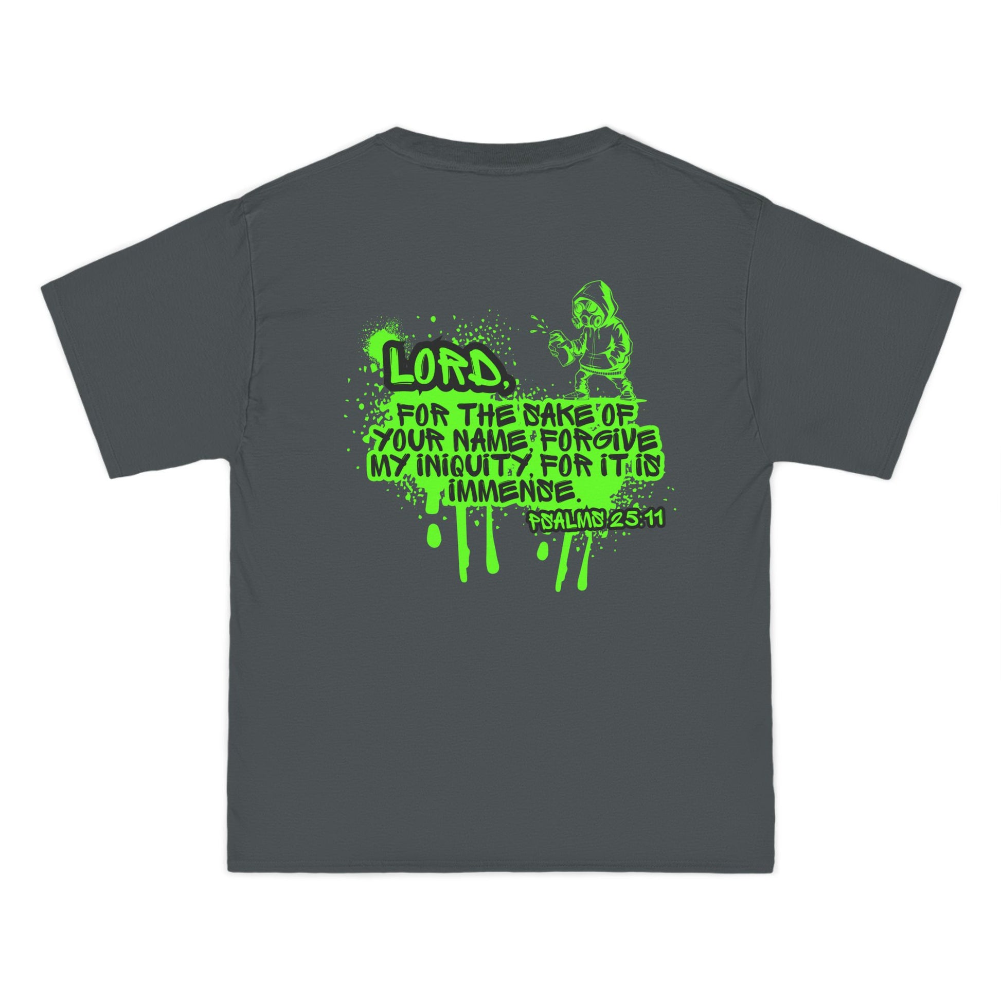 Graphic Mind Clothing Urban Luxury T-Shirt Lord forgive my Iniquity for it is immense| with Inspirational Quote, Streetwear, Urban Style,