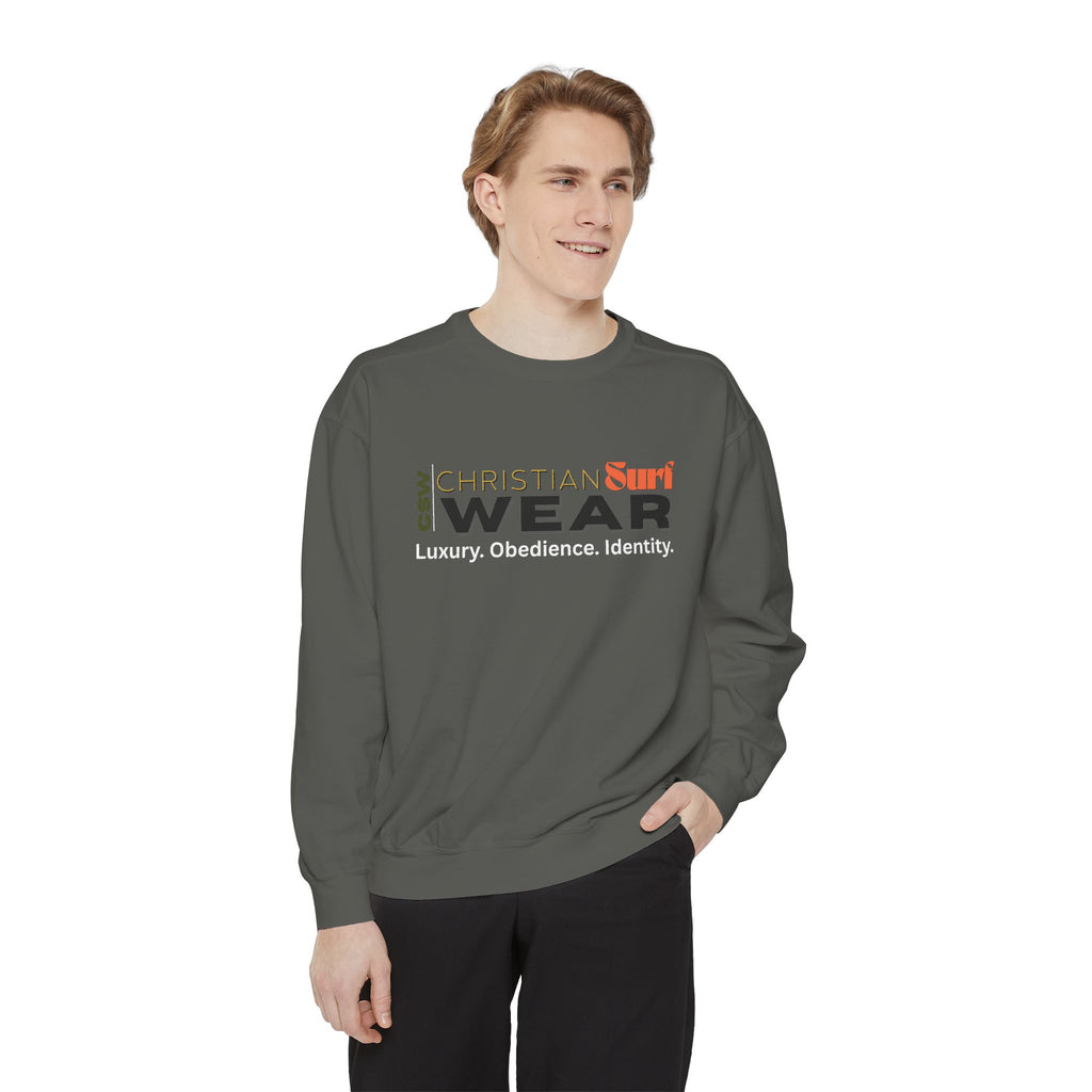 Sunshine Christian Surf Wear Sweatshirt | Unisex Garment-Dyed Pullover for Beach Vibes, Casual Wear, Surfing, Gift for Him/Her, Summer Style