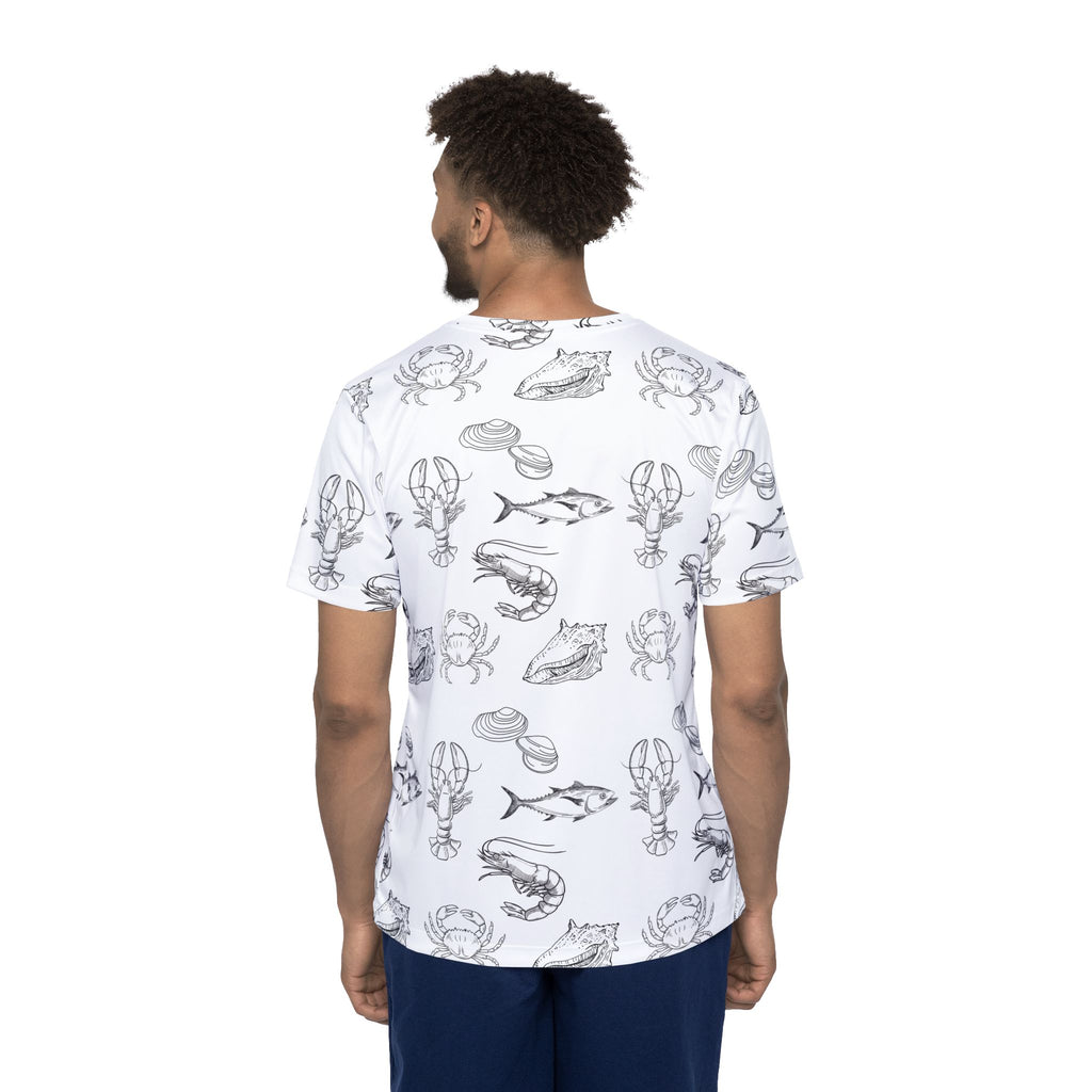 Christian Surf Wear Men's Fishing Nautical Sports Jersey, Beachwear, Fishing Apparel, Summer Casual Top, Gift for Anglers, Ocean Lover T-Shirt