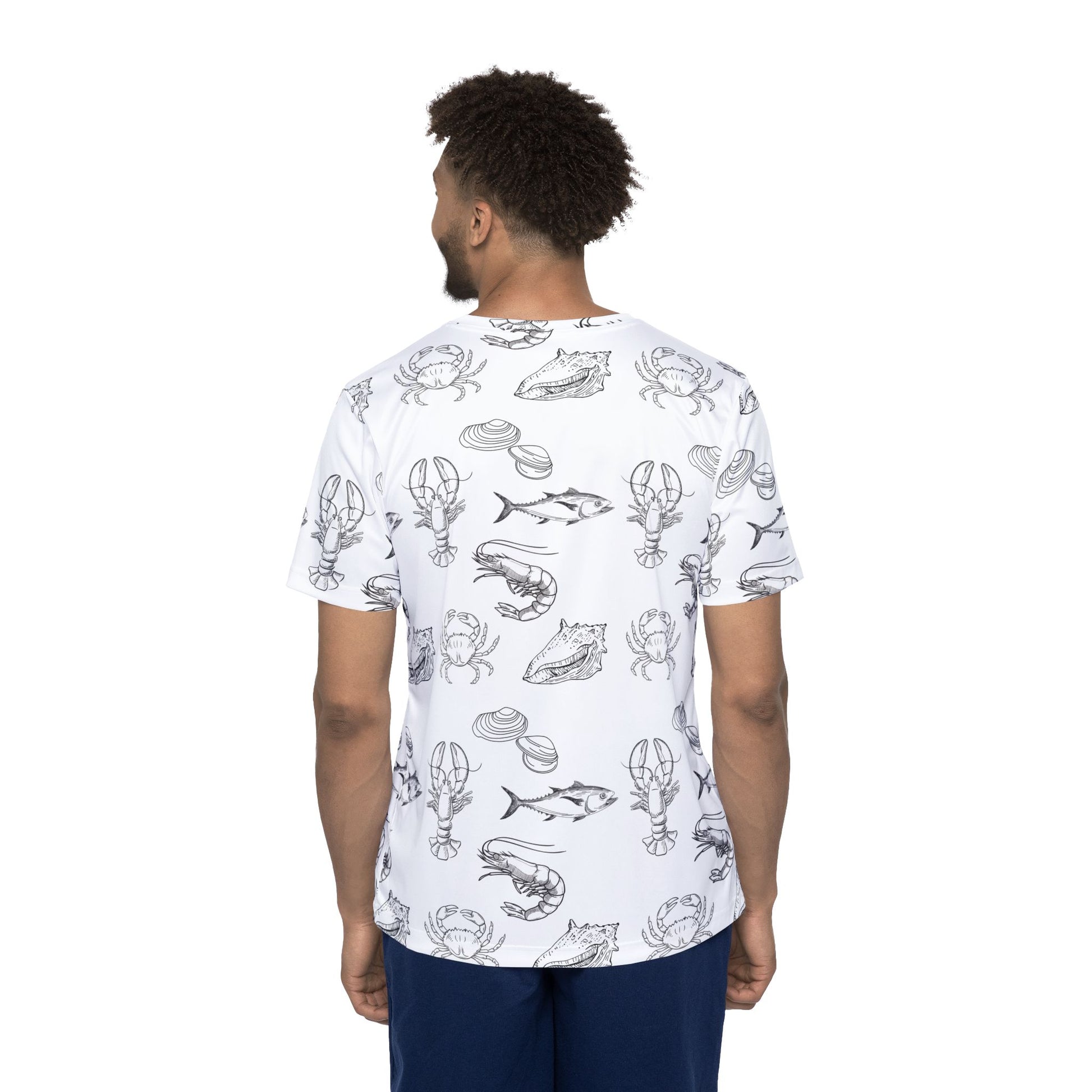 Christian Surf Wear Men's Fishing Nautical Sports Jersey, Beachwear, Fishing Apparel, Summer Casual Top, Gift for Anglers, Ocean Lover T-Shirt