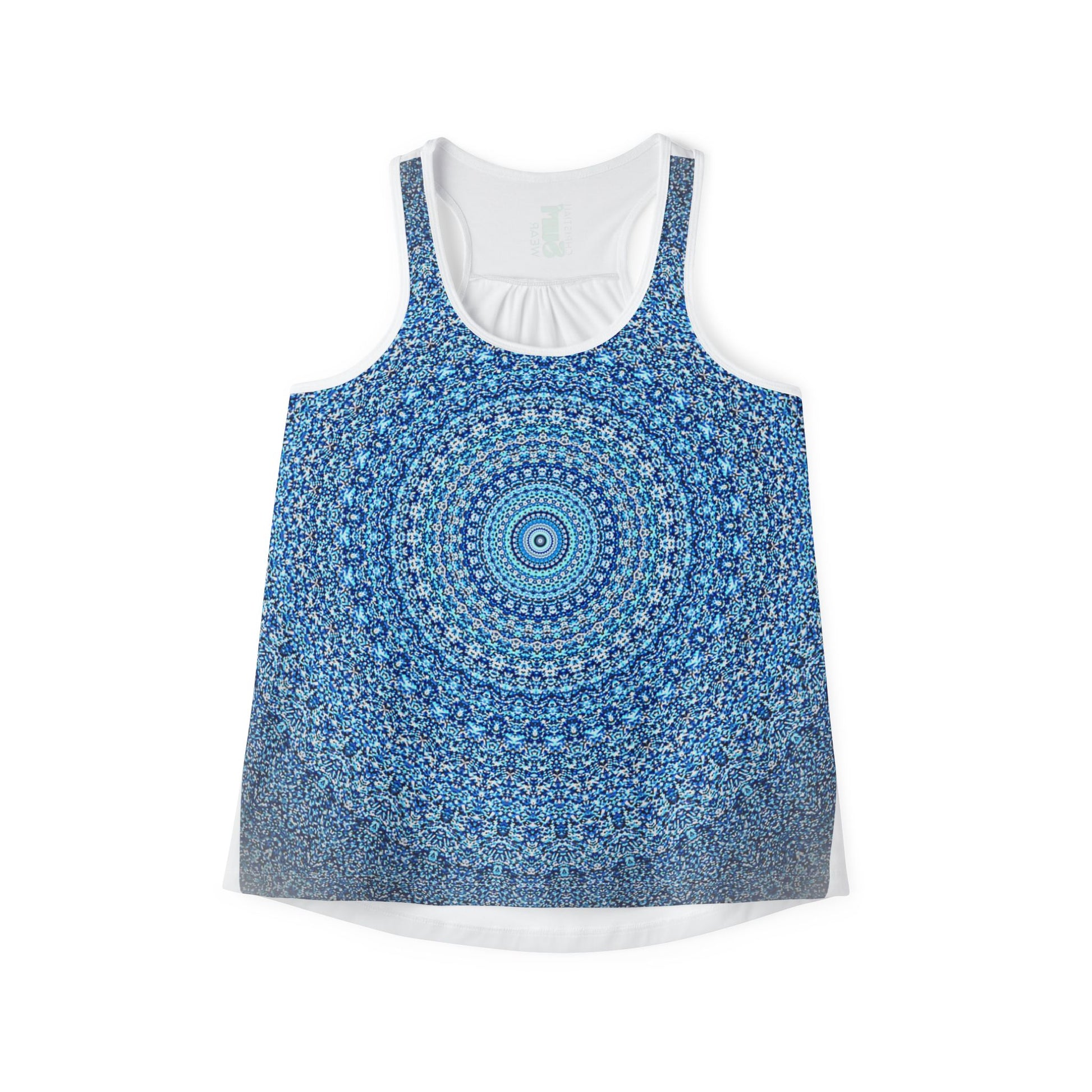 Surf Wear  Summer  Beauty Vintage graphic Ocean Mandala Women's Tank Top - Stylish Summer Wear, Beach Day, Yoga Top, Vacation Outfit, Gift for Her, Boho Aesthetic